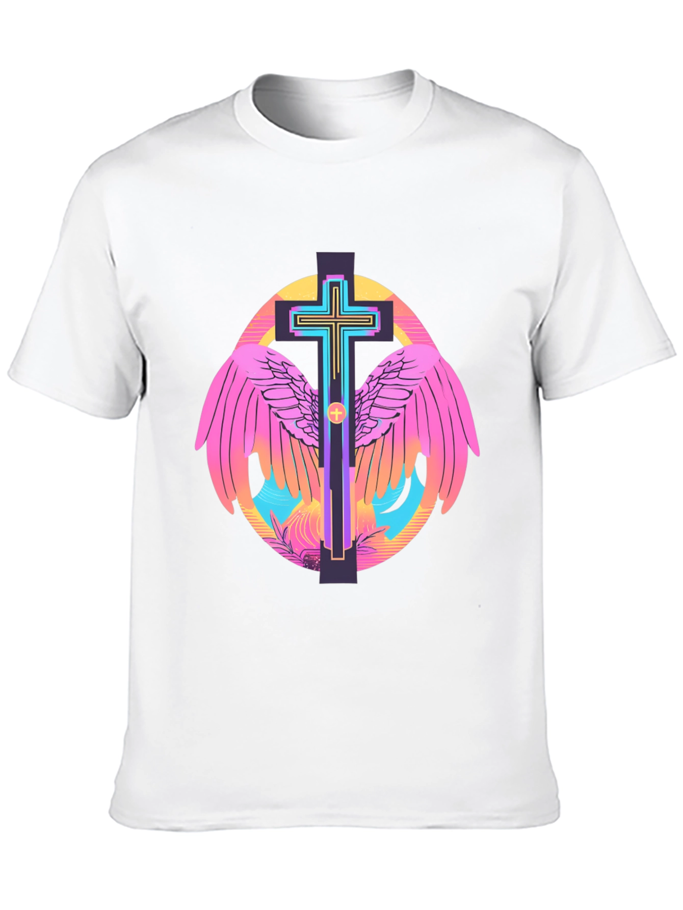 Winged Cross Graphic Tee - Stylish Christian Apparel