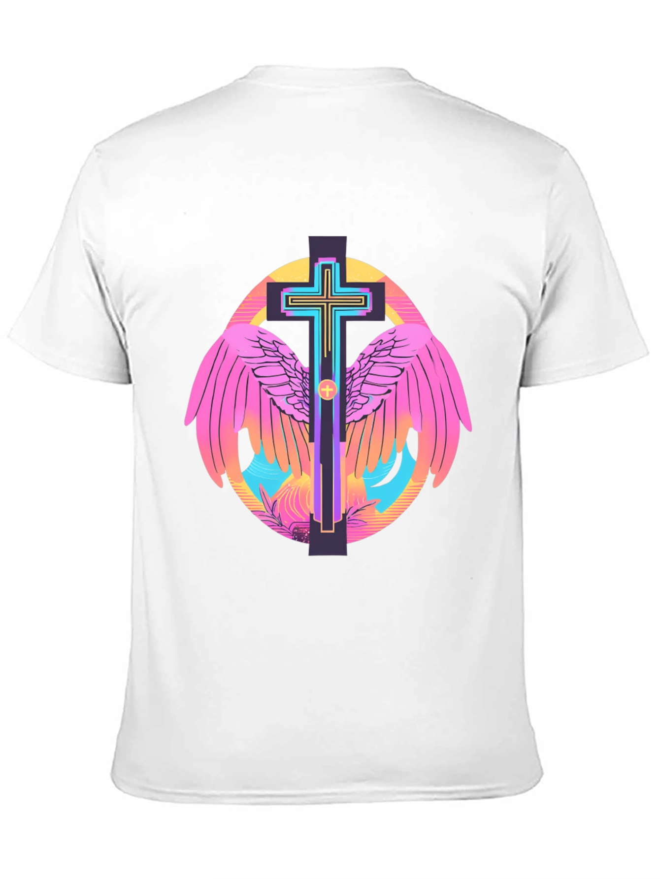 Winged Cross Graphic Tee - Stylish Christian Apparel