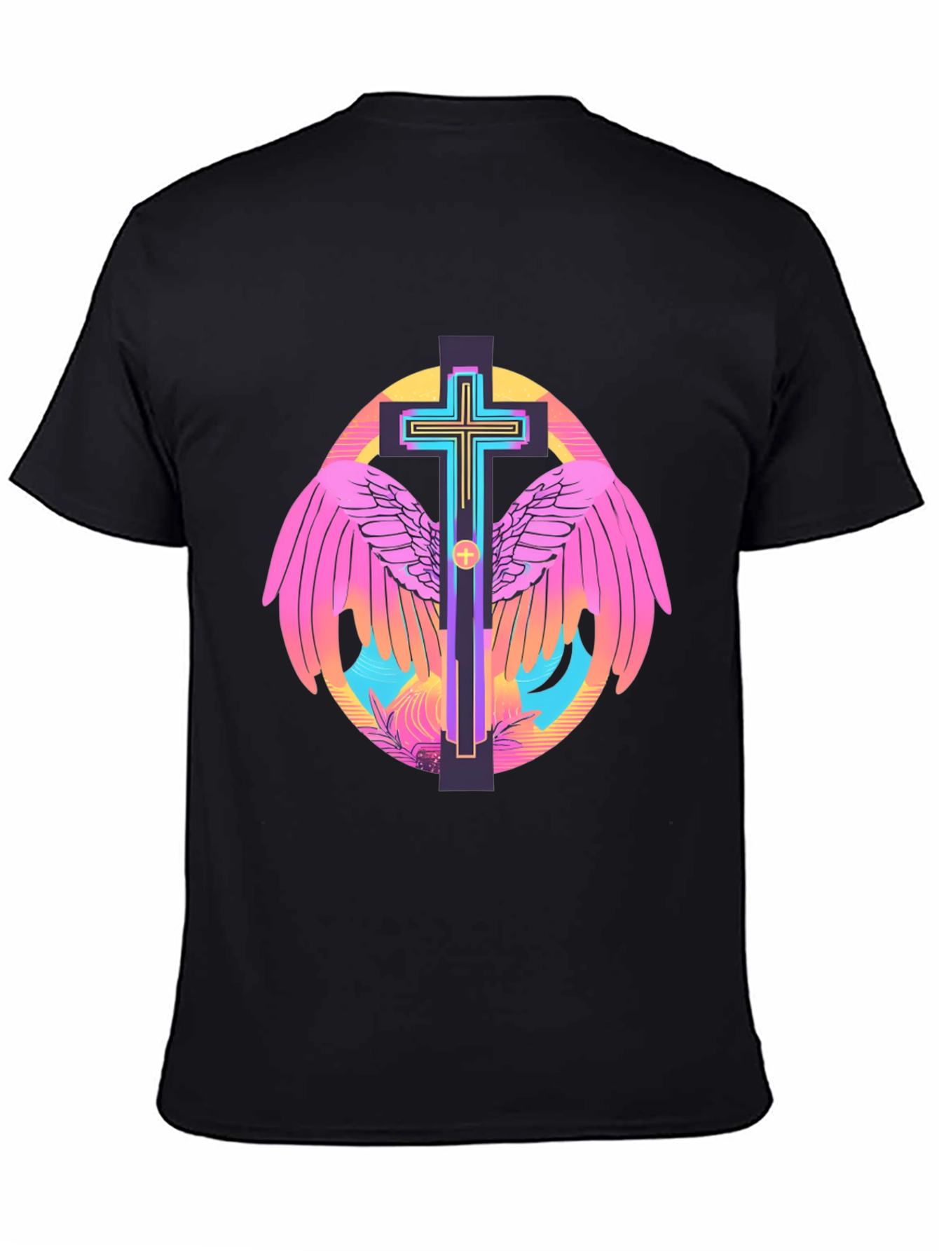 Winged Cross Graphic Tee - Stylish Christian Apparel