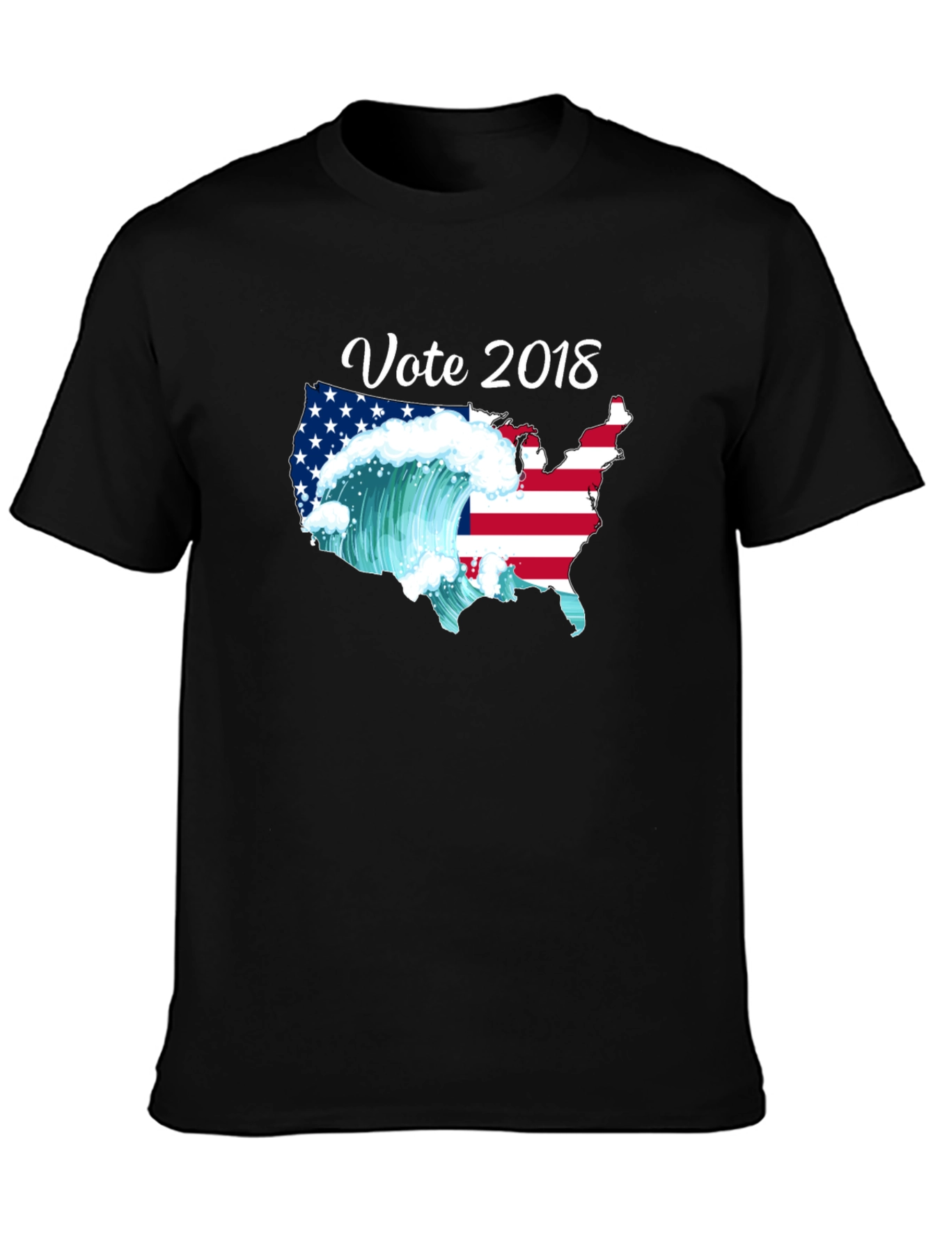 Vote 2018 USA Political Wave T-Shirt