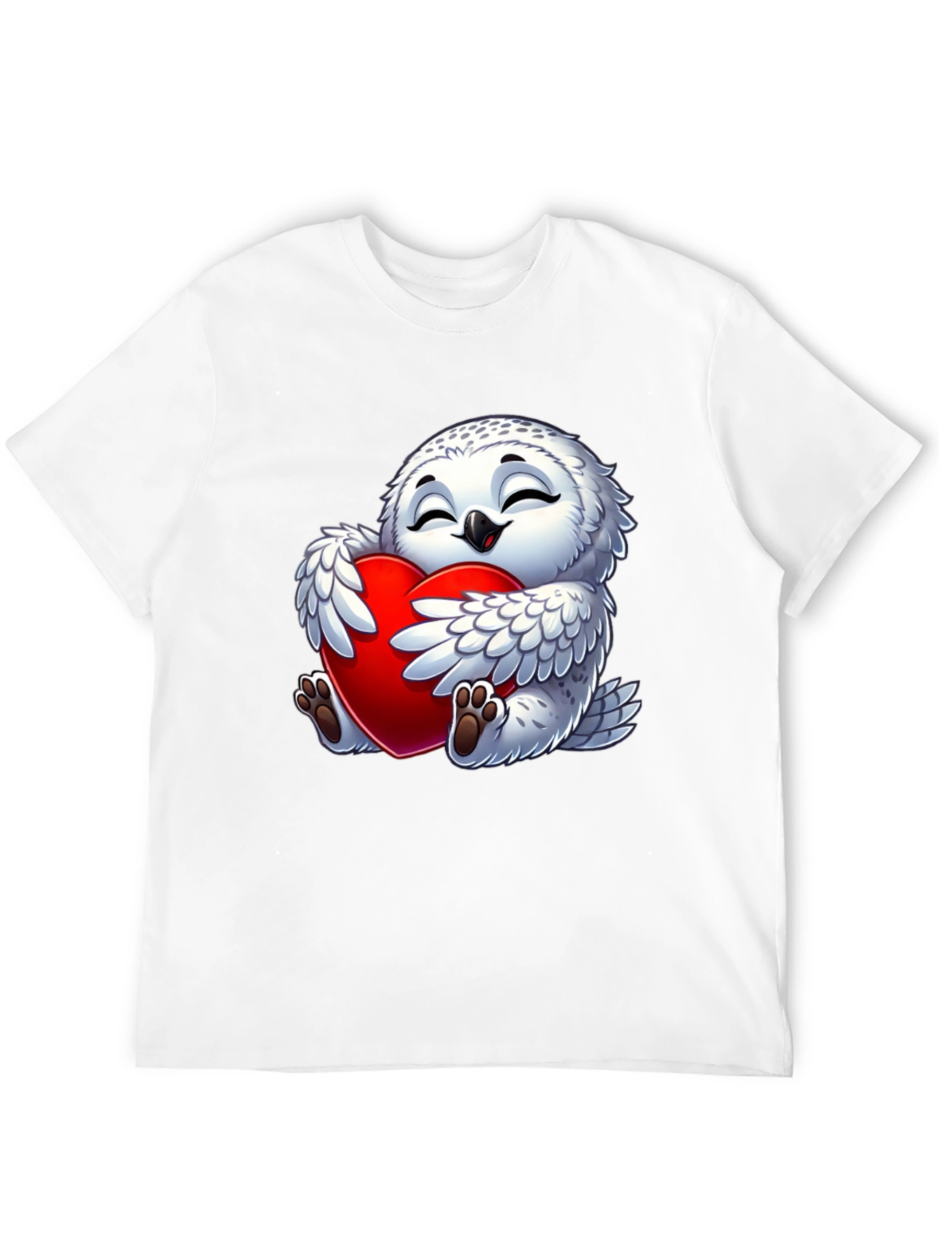 Cute Owl Heart Valentines Day T-Shirt