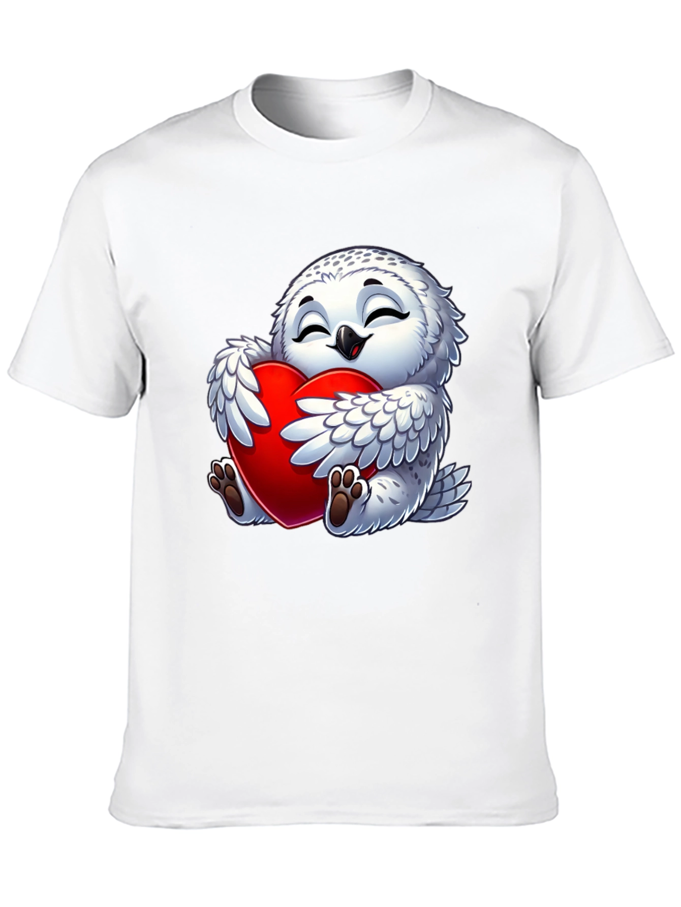 Cute Owl Heart Valentines Day T-Shirt