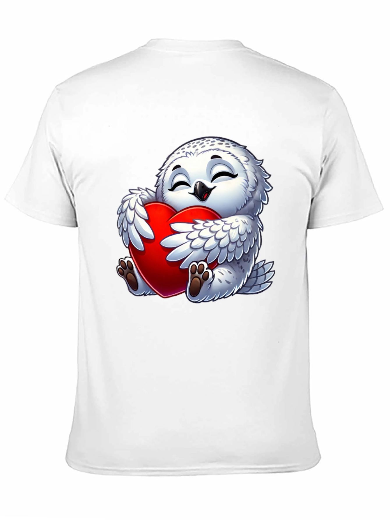 Cute Owl Heart Valentines Day T-Shirt