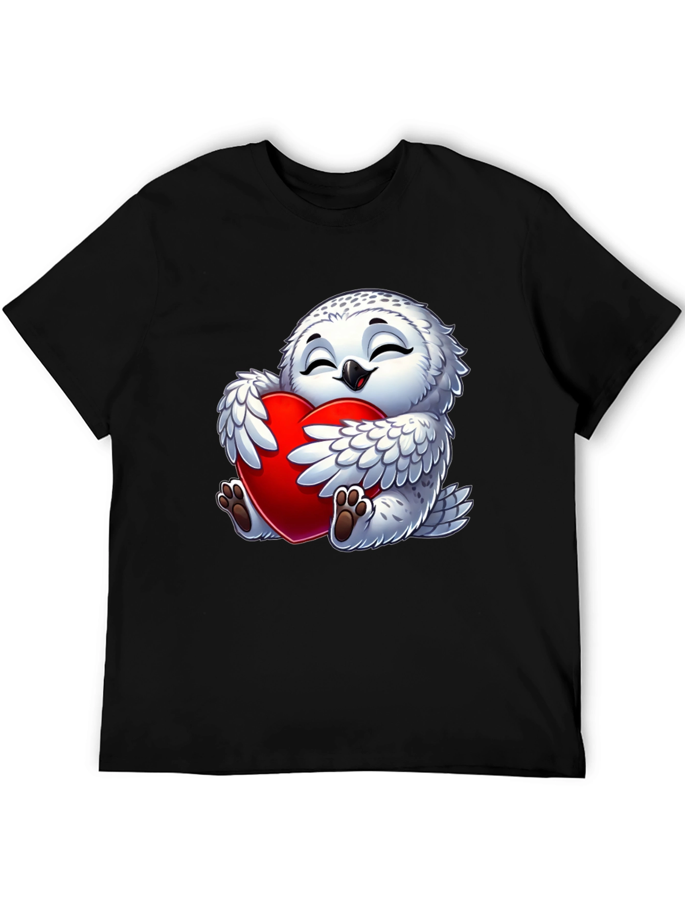 Cute Owl Heart Valentines Day T-Shirt