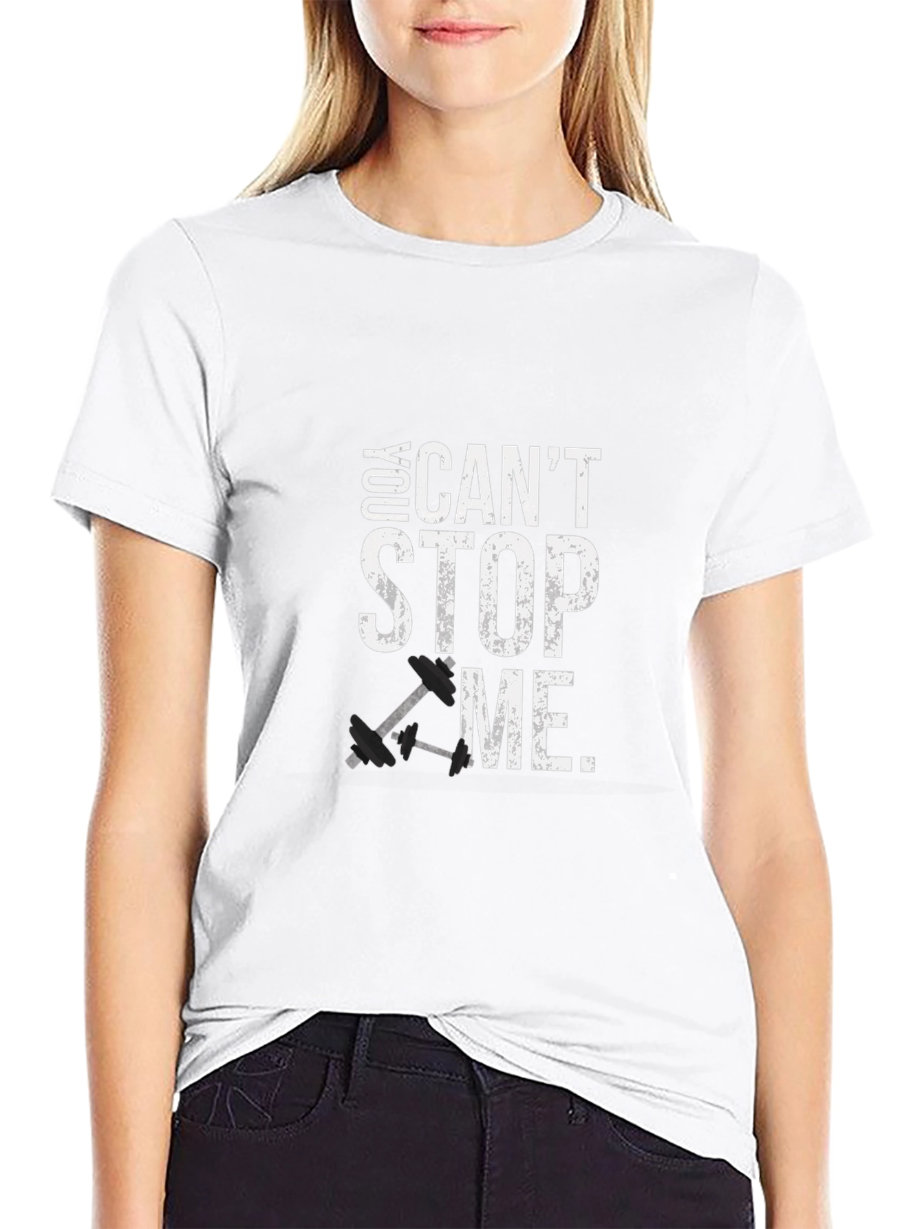 You Cant Stop Me Graphic Tee - Fitness Shirt