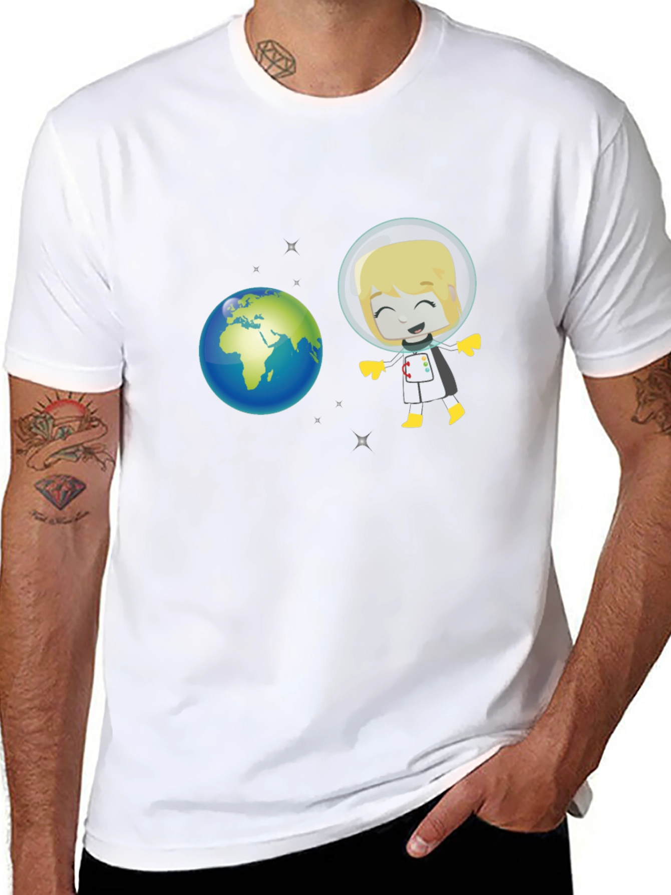 Astronaut in Space T-Shirt