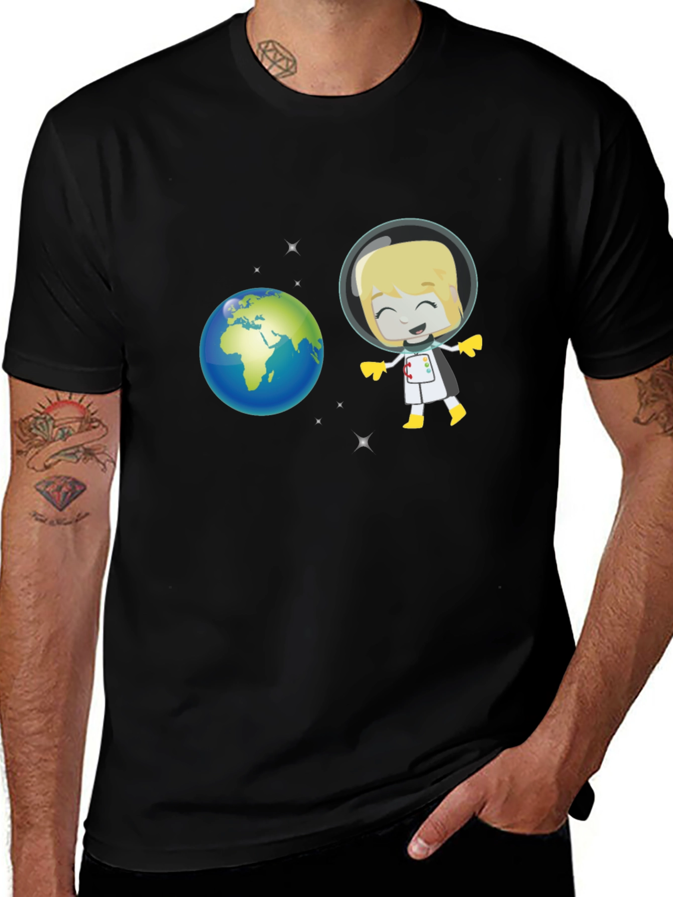 Astronaut in Space T-Shirt