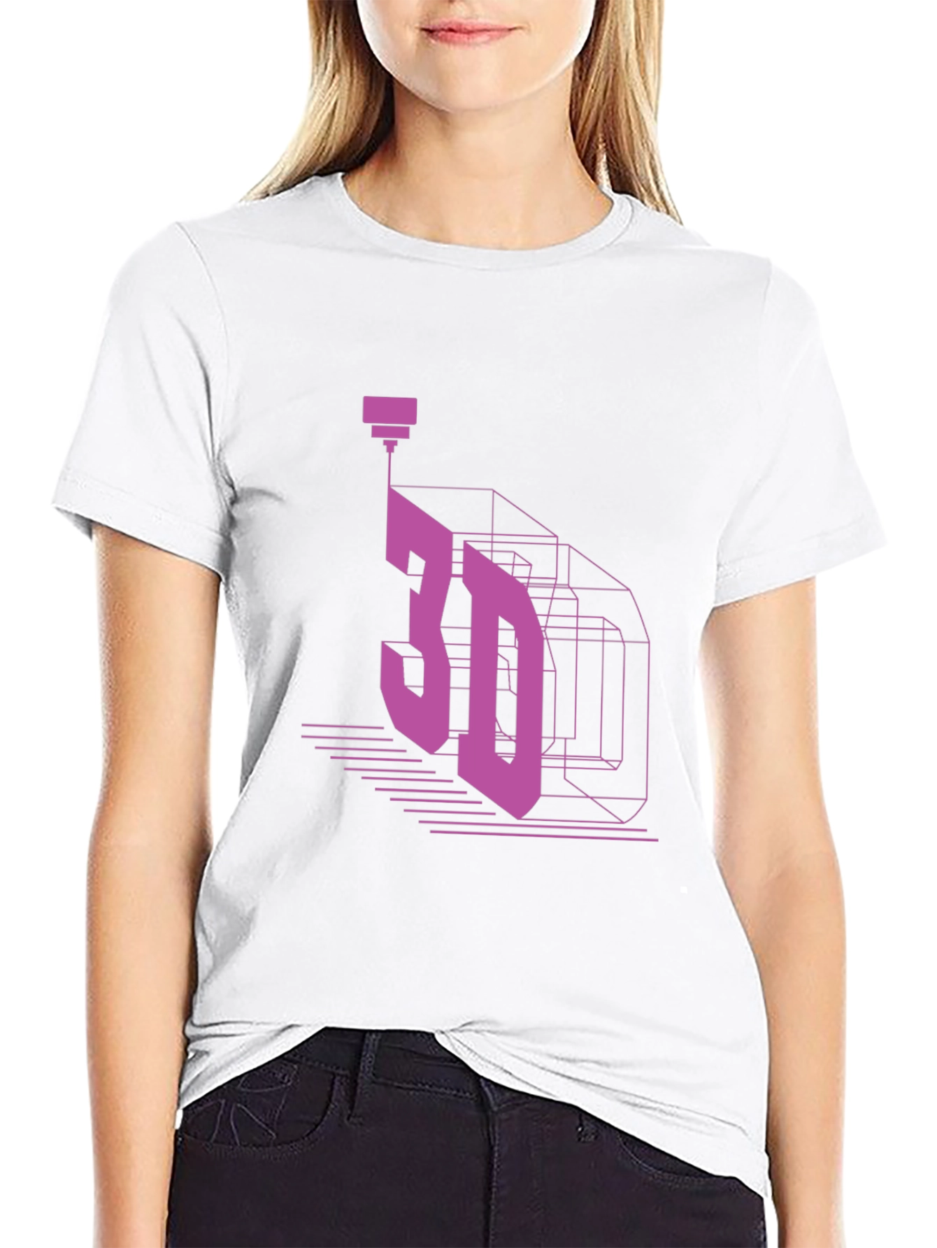 3D Printing Black T-Shirt - Cool Graphic Tee