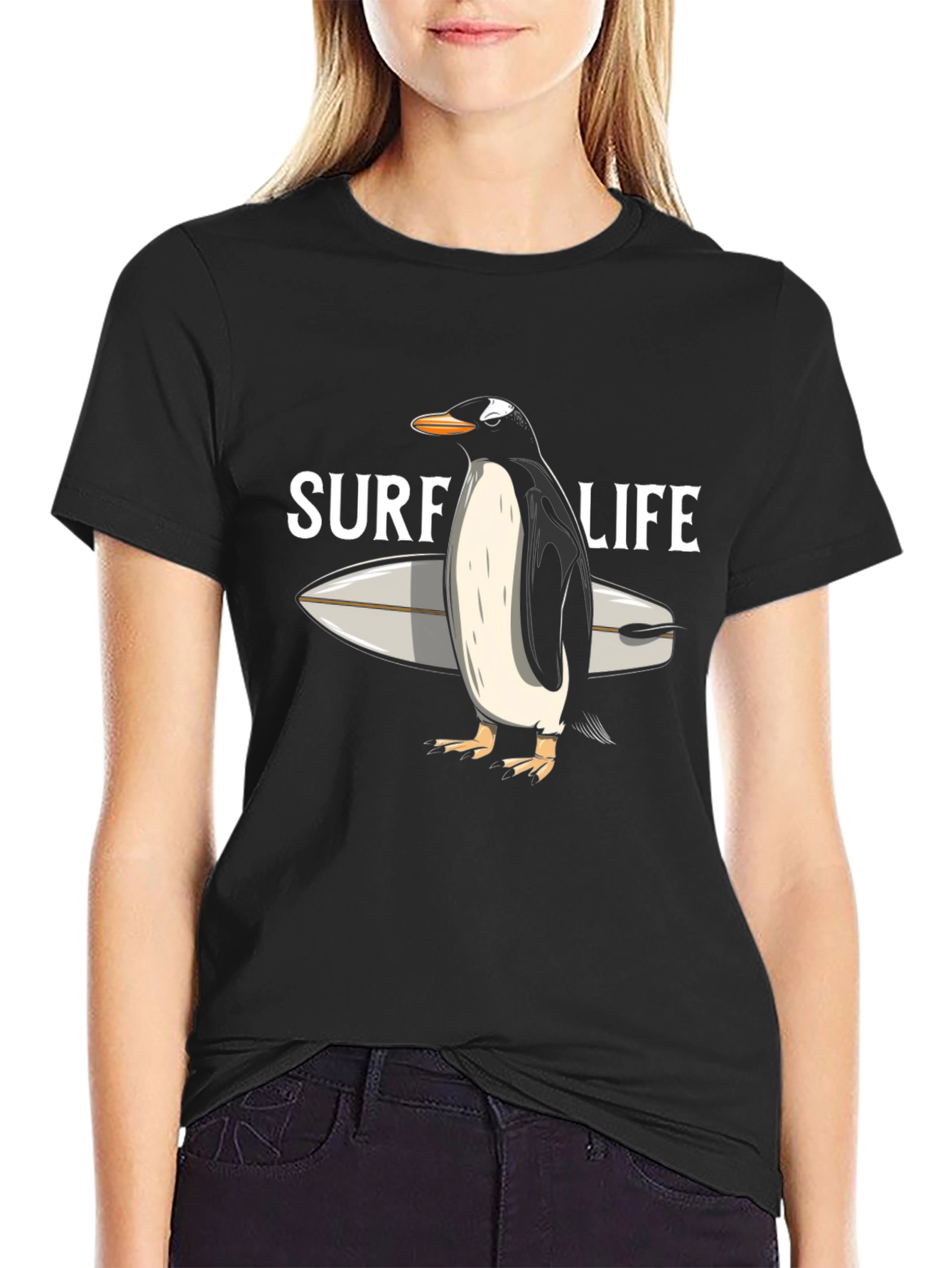 Surf Life Penguin T-Shirt