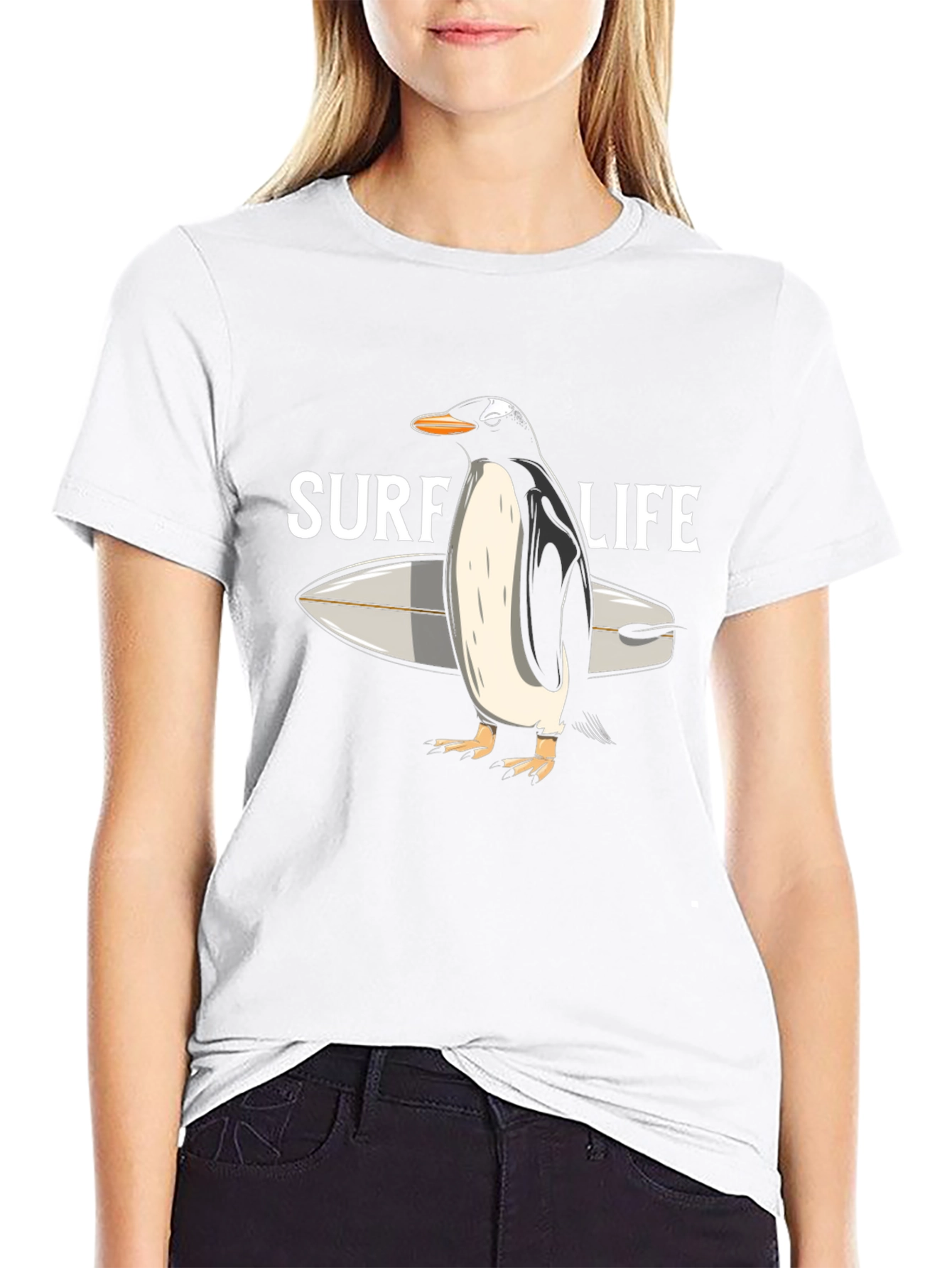 Surf Life Penguin T-Shirt