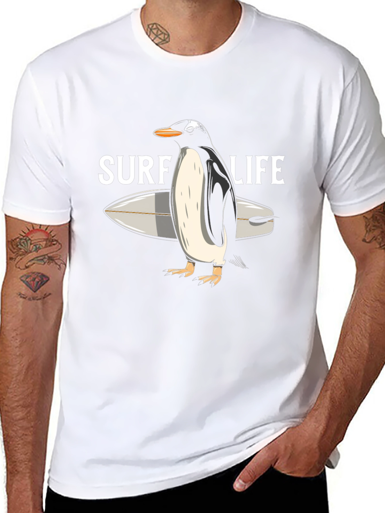 Surf Life Penguin T-Shirt