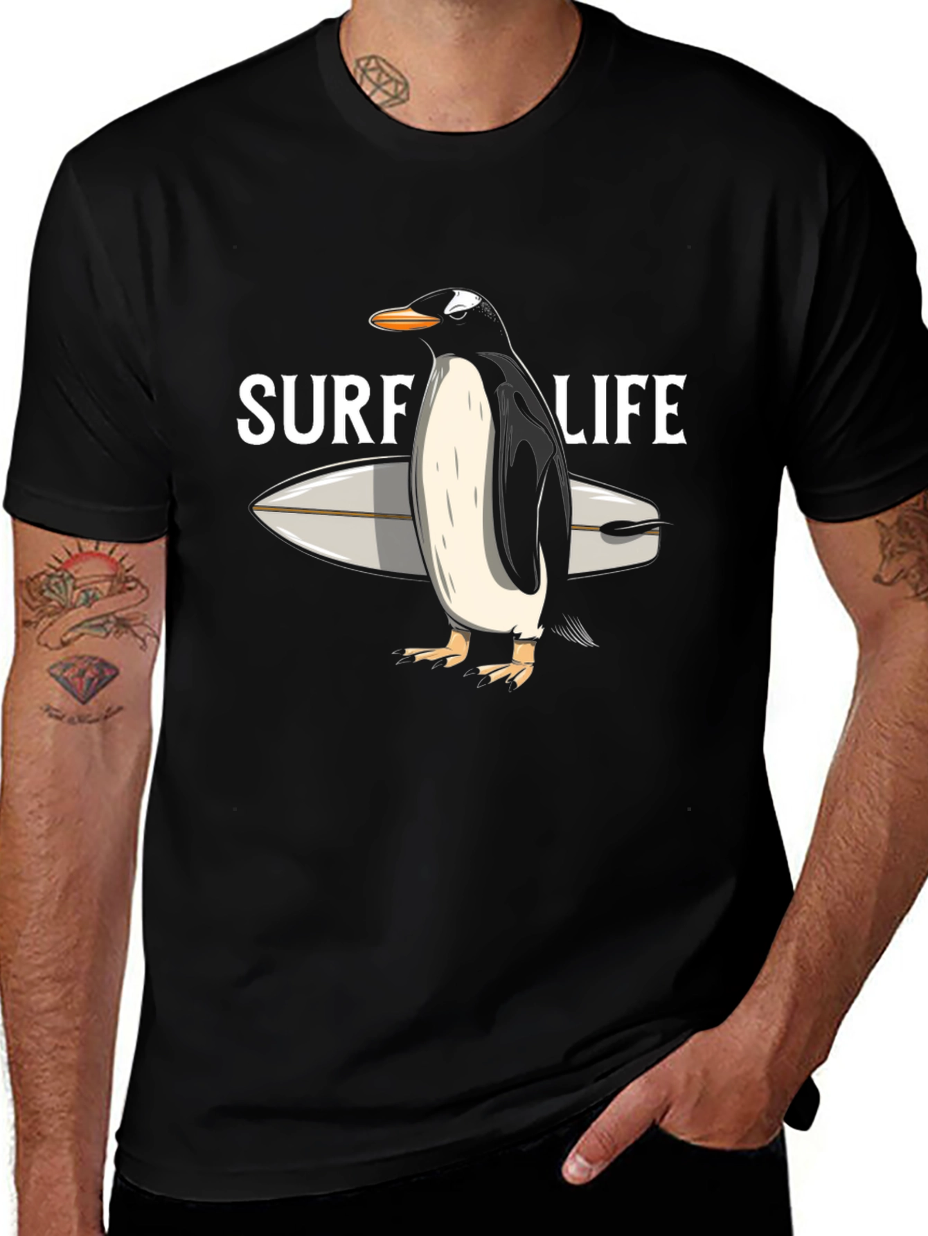 Surf Life Penguin T-Shirt