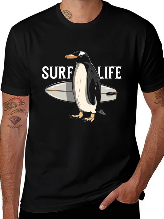 Surf Life Penguin T-Shirt
