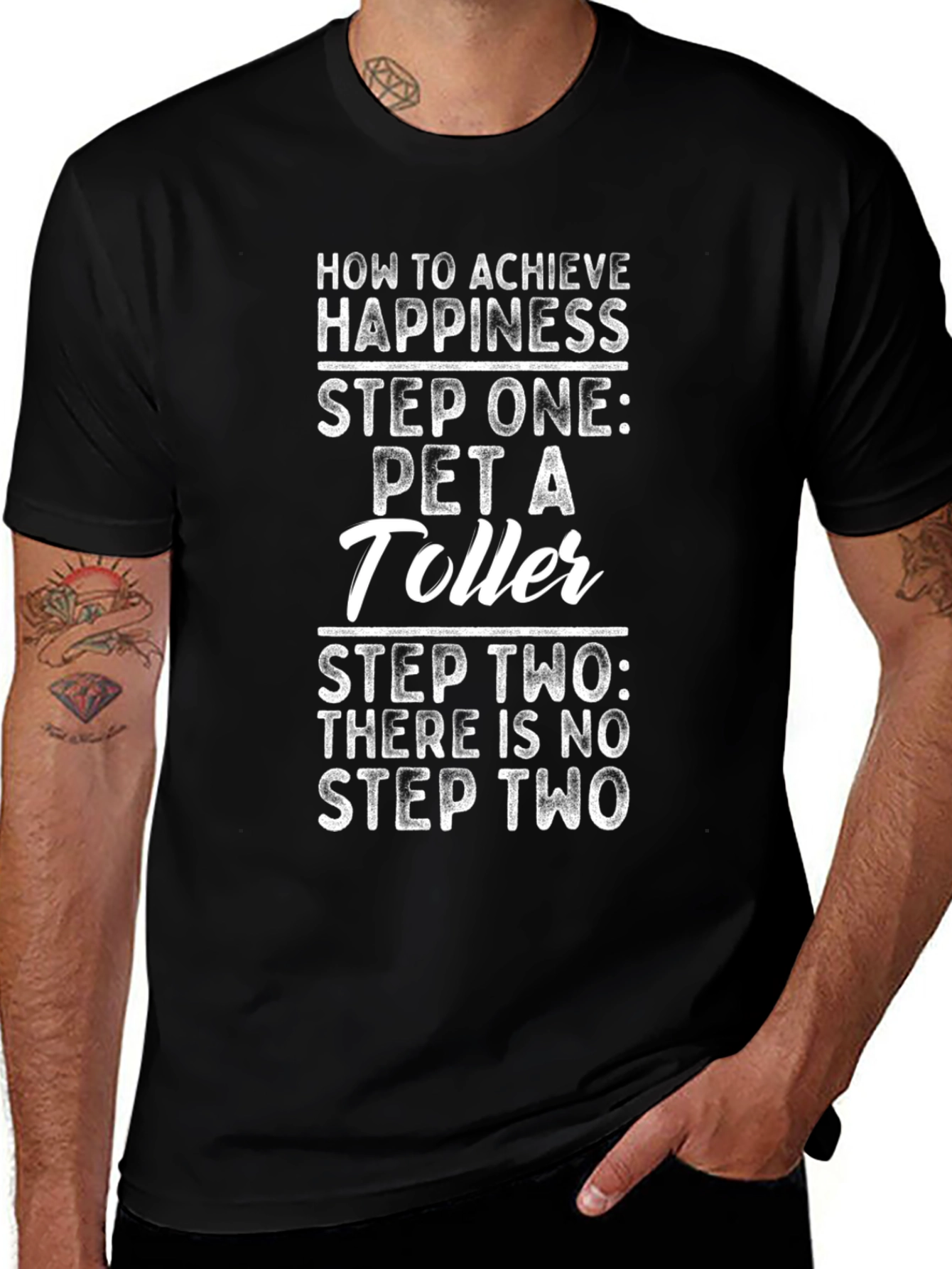 Funny Toller Dog T-Shirt - Happiness Guide