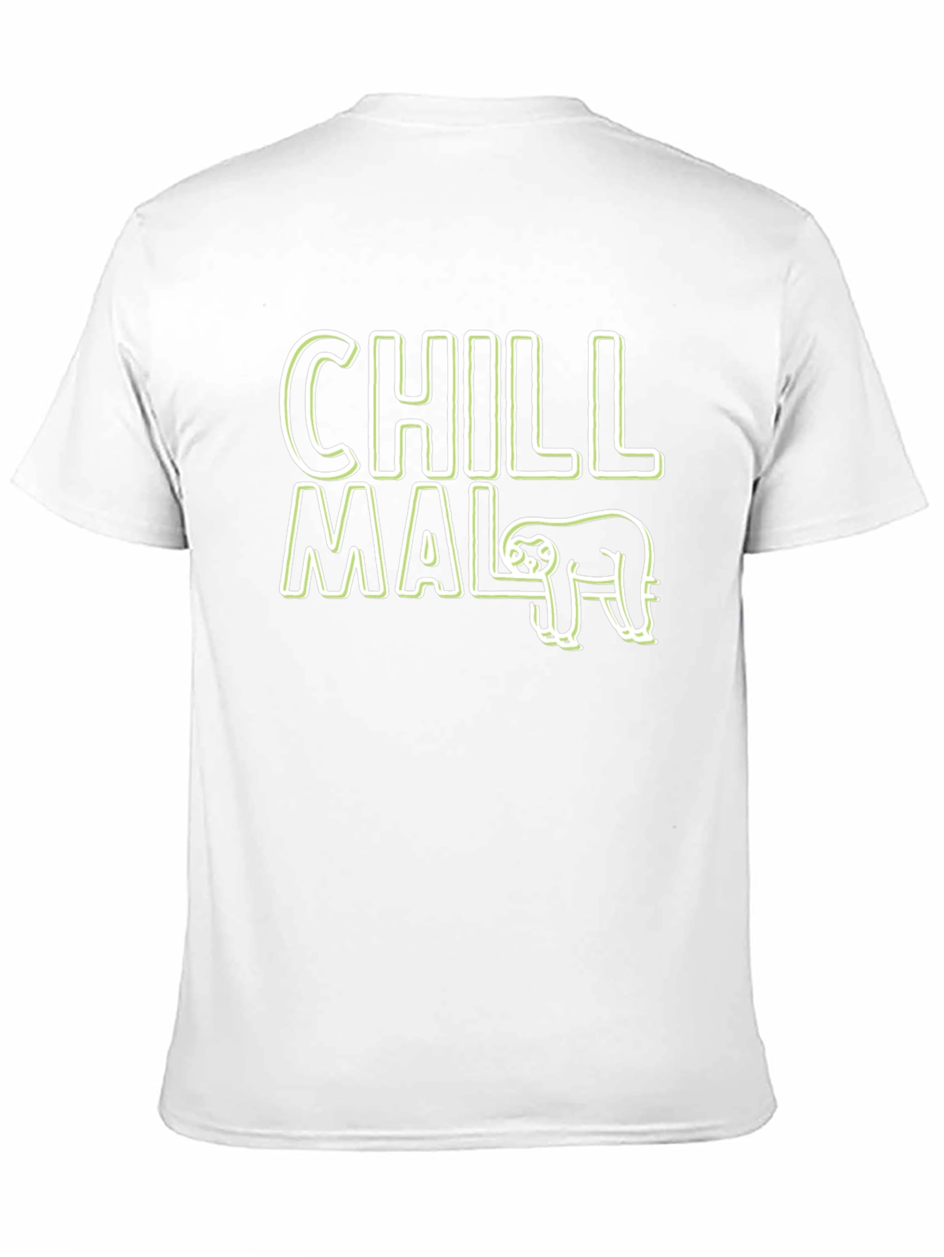 Chill Mal Sloth Graphic Black T-Shirt