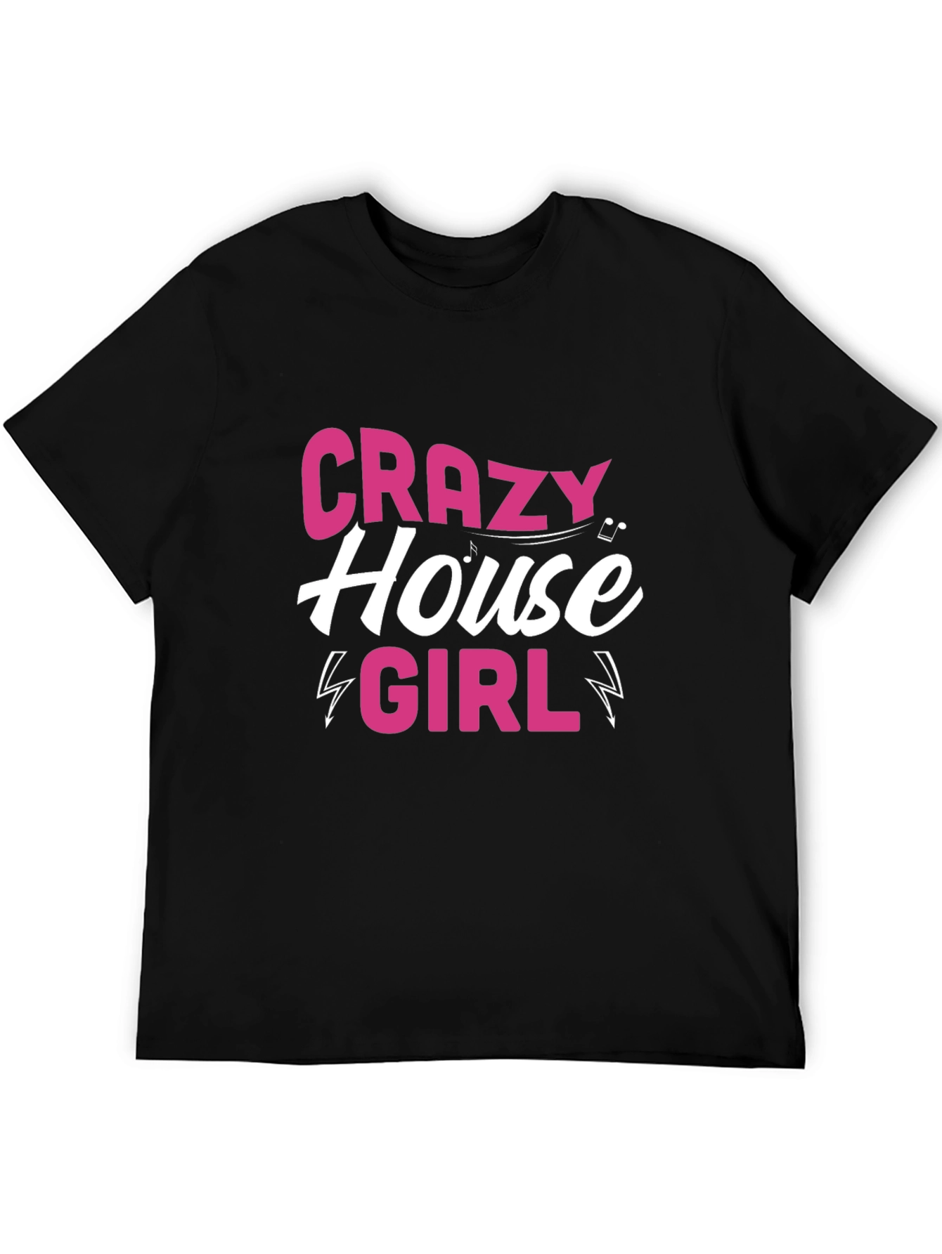 Crazy House Girl Black T-Shirt