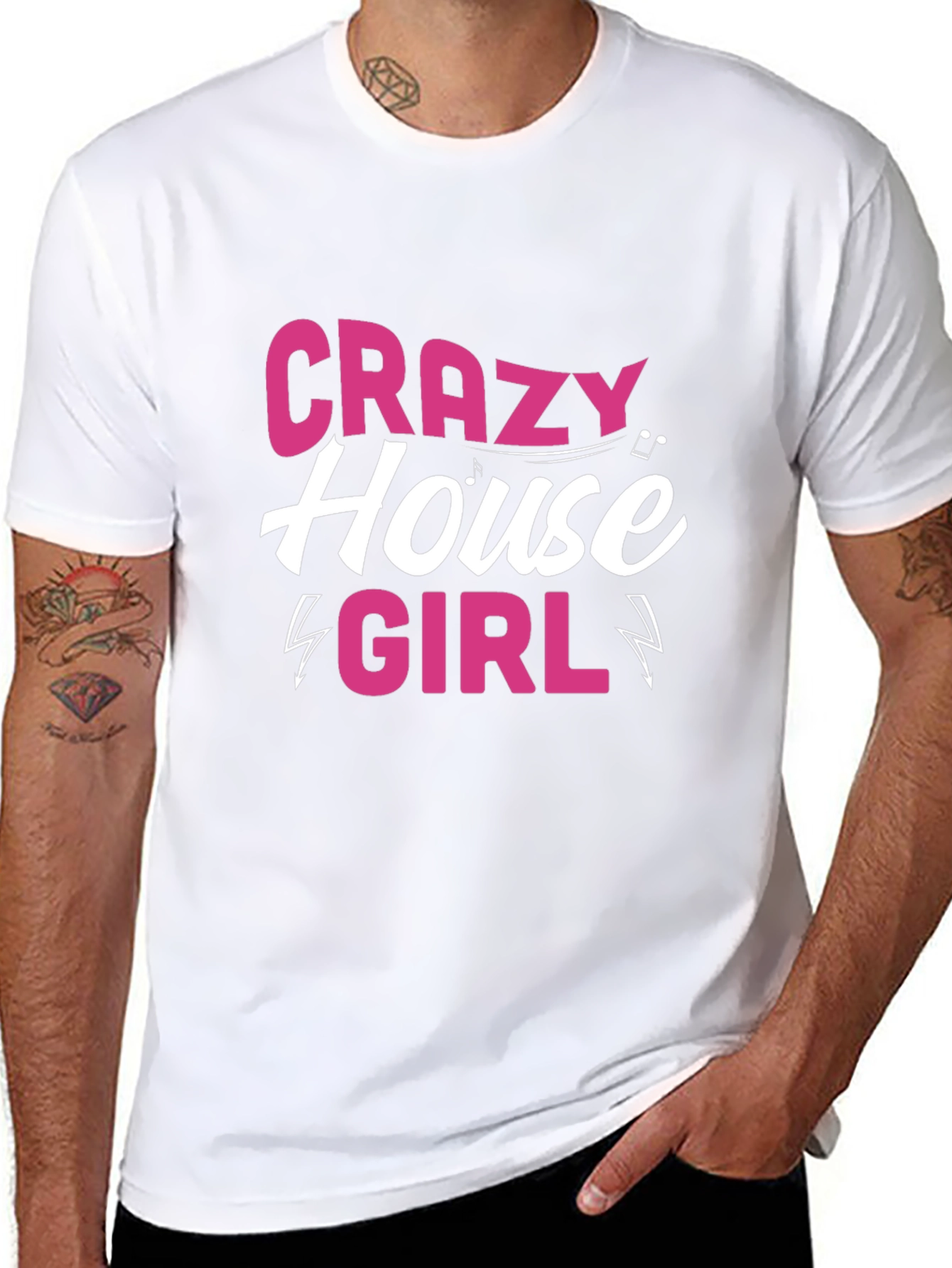 Crazy House Girl Black T-Shirt
