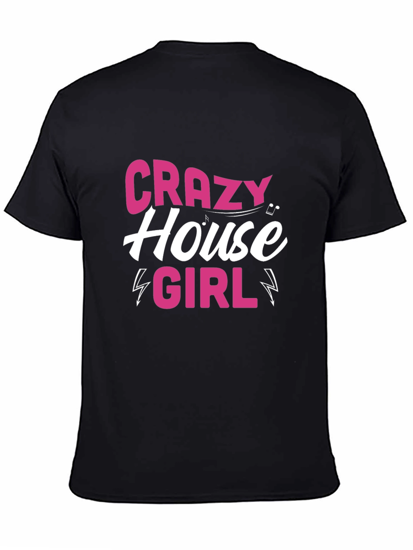 Crazy House Girl Black T-Shirt