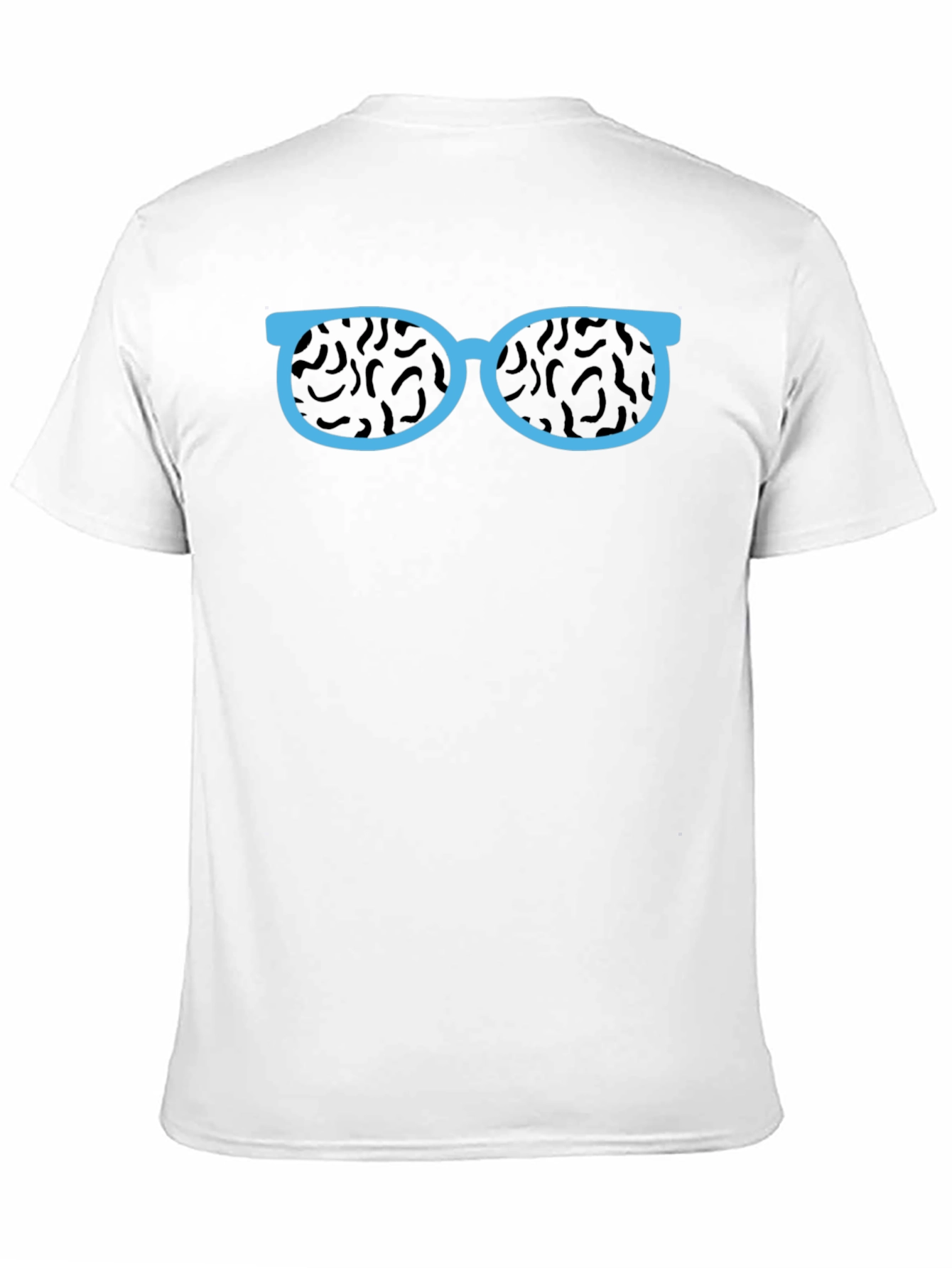 Funny Glasses Graphic Tee - Black Crewneck T-Shirt