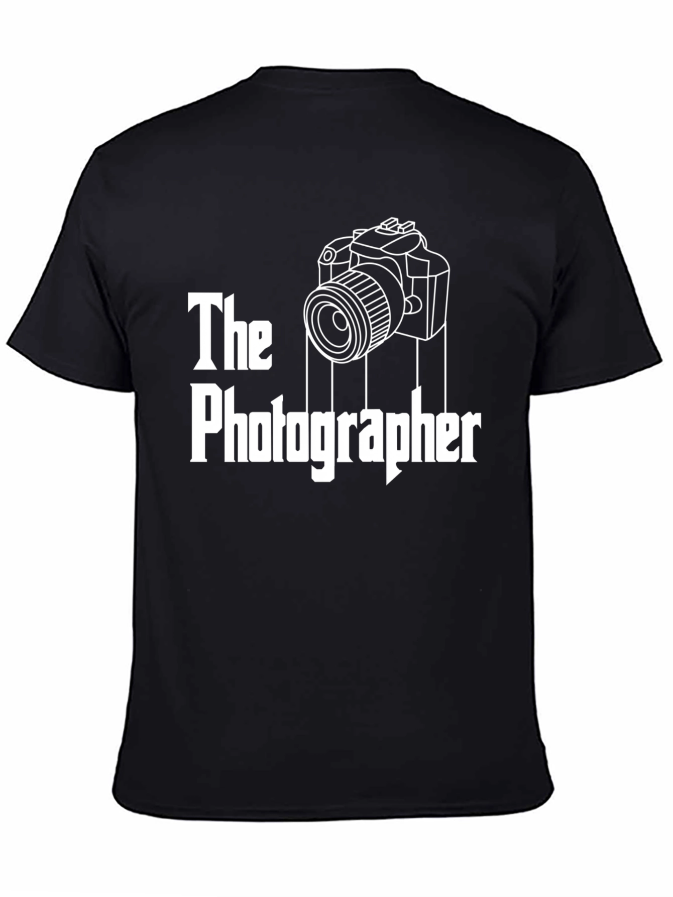 The Photographer Graphic T-Shirt - Black Cotton Tee