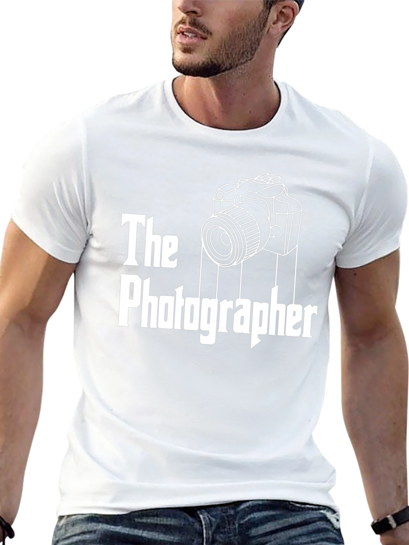 The Photographer Graphic T-Shirt - Black Cotton Tee