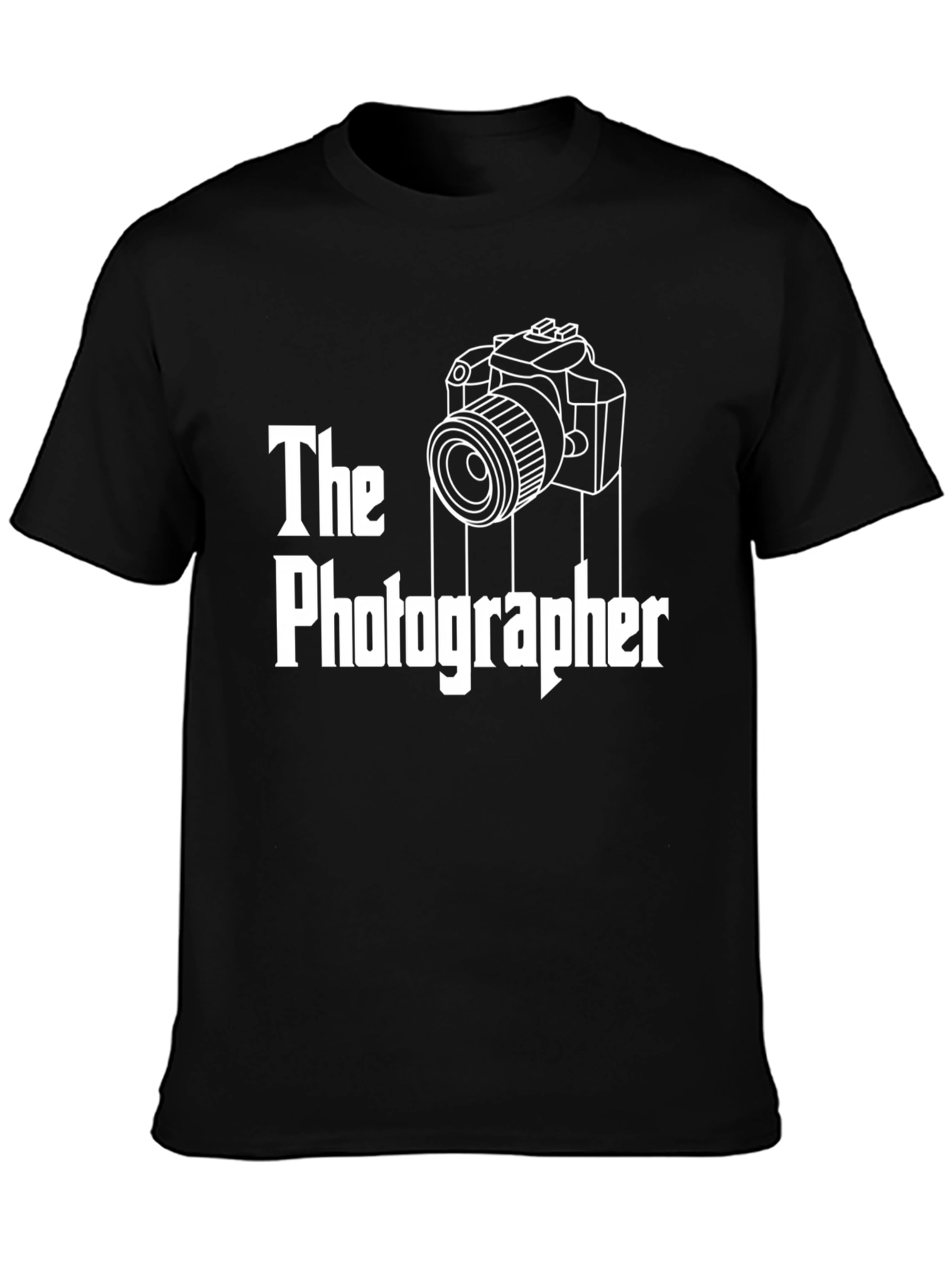 The Photographer Graphic T-Shirt - Black Cotton Tee