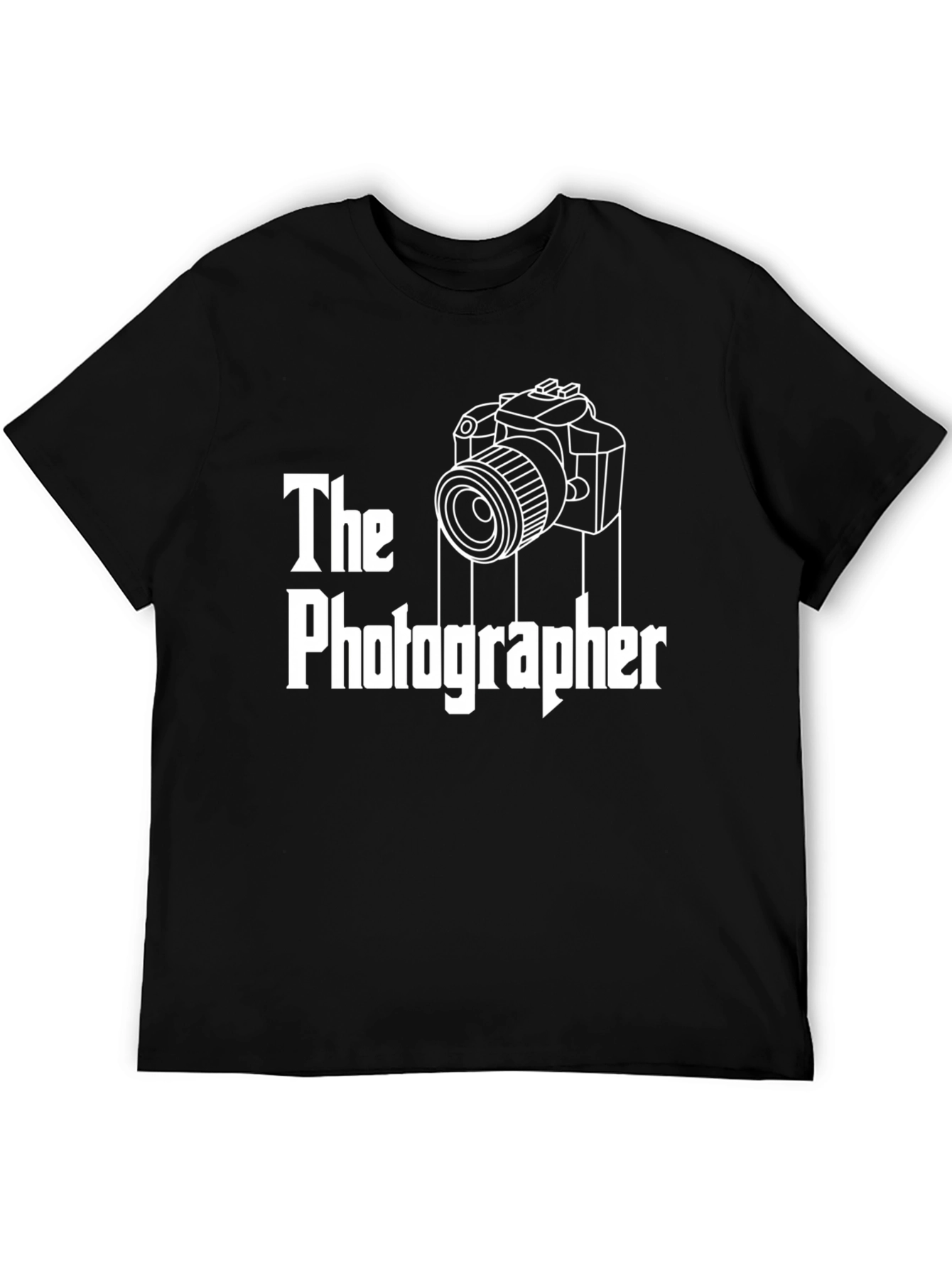 The Photographer Graphic T-Shirt - Black Cotton Tee