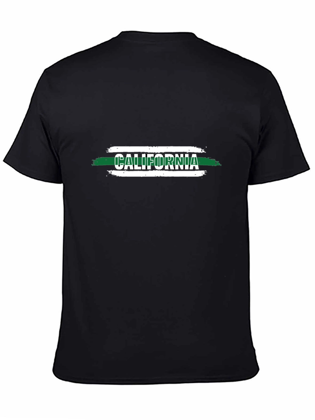 California T-Shirt - Black Graphic Print