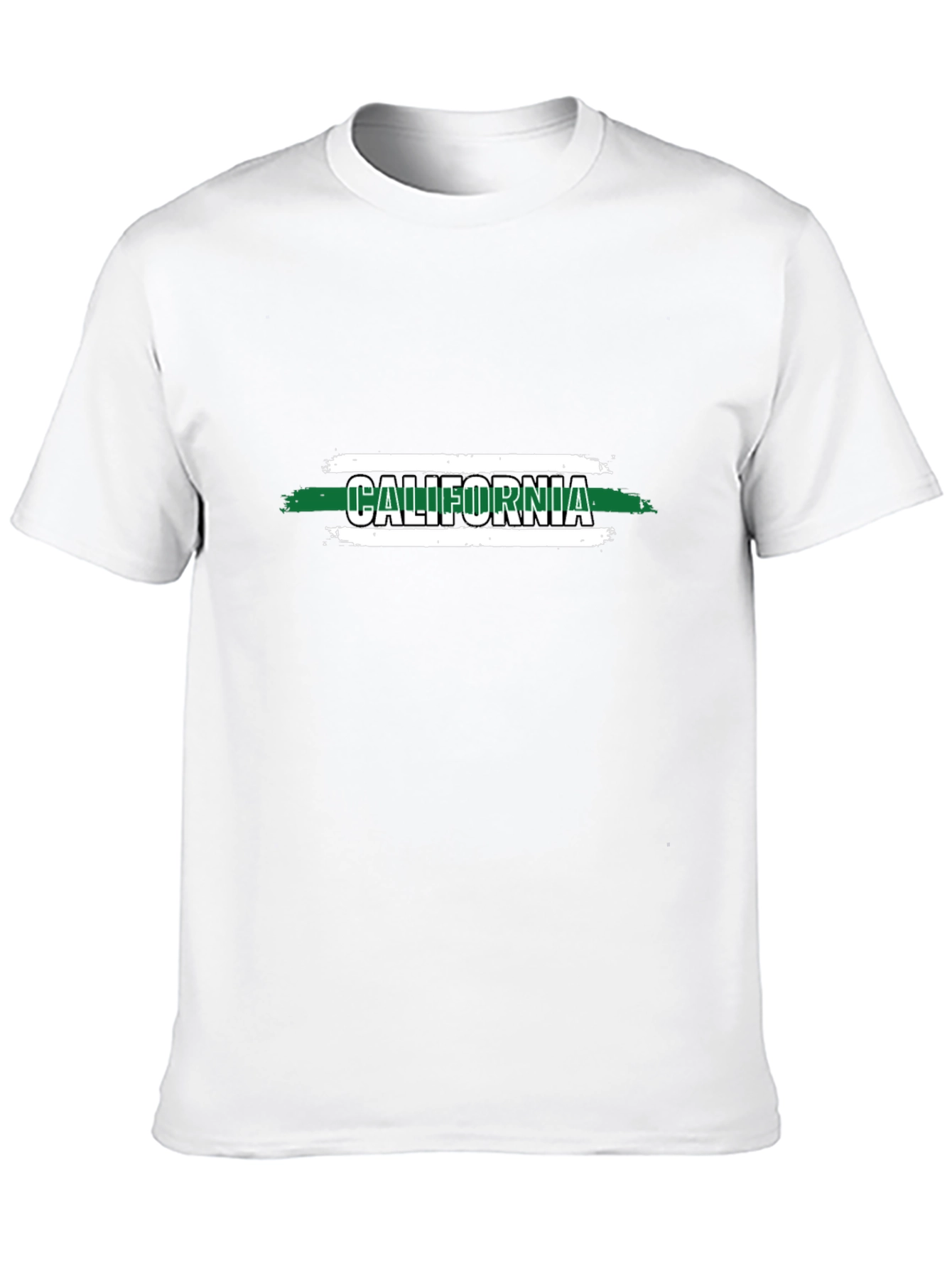 California T-Shirt - Black Graphic Print