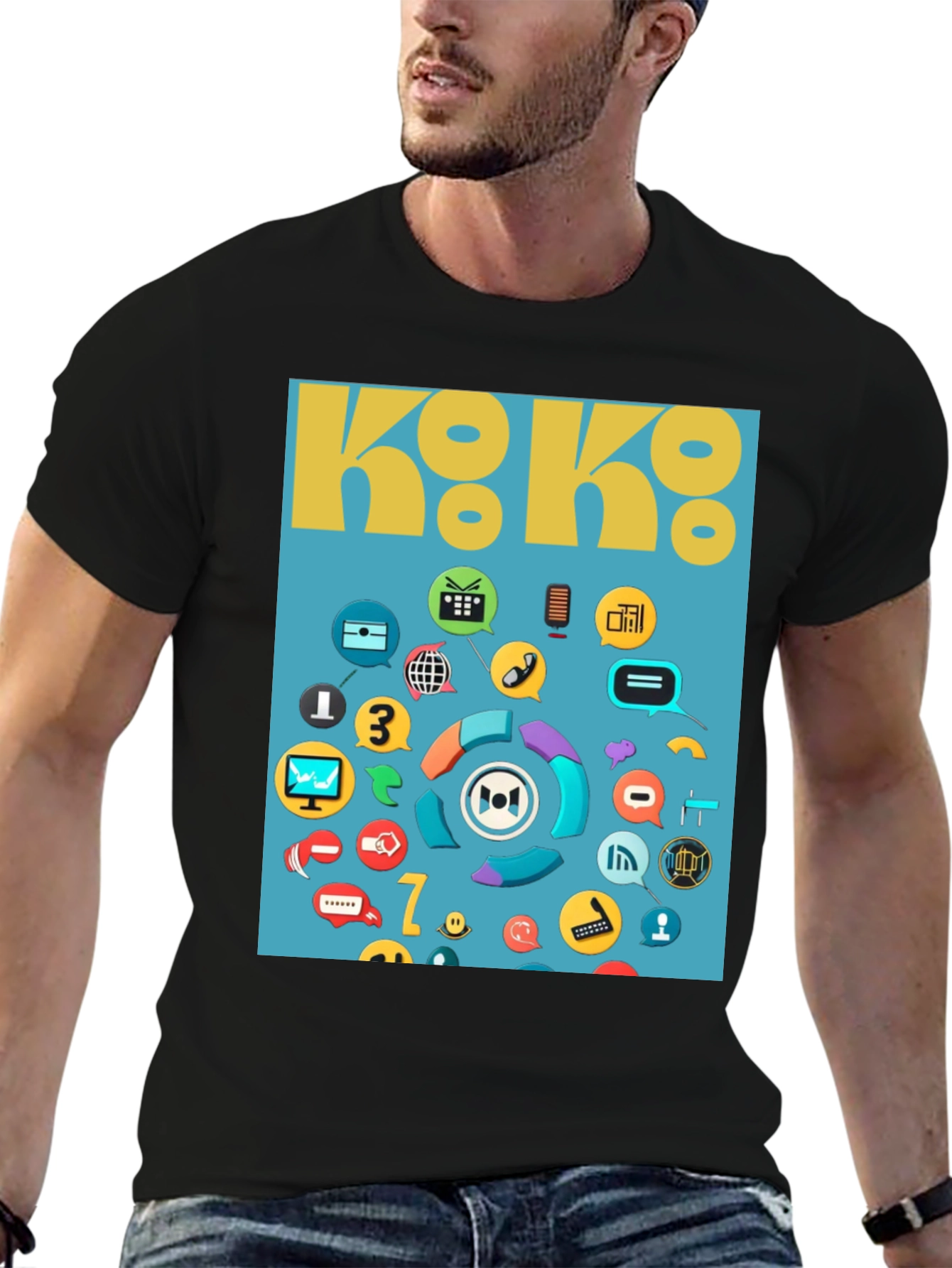 Koko Graphic T-Shirt - Unique Pattern Tee