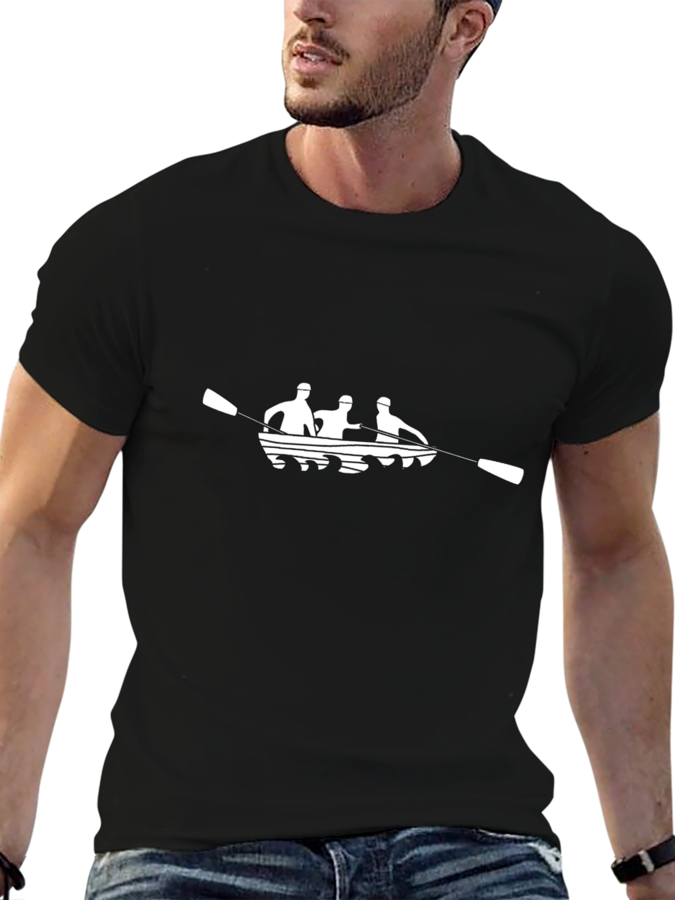 Rowboat Crew Graphic Tee - Black Casual Shirt