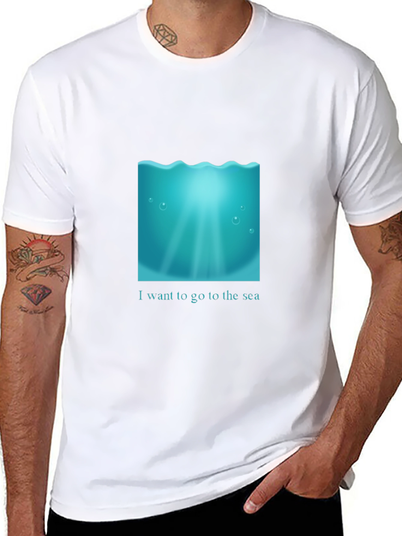 Ocean Dreams Black T-Shirt
