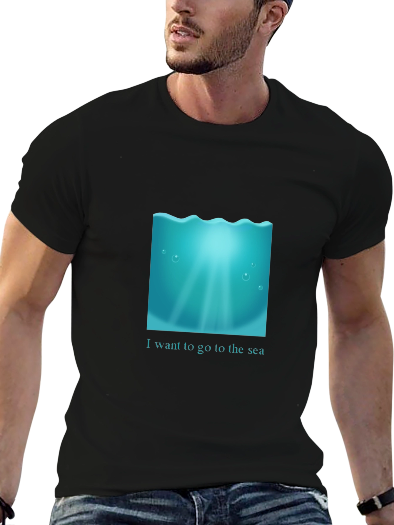 Ocean Dreams Black T-Shirt