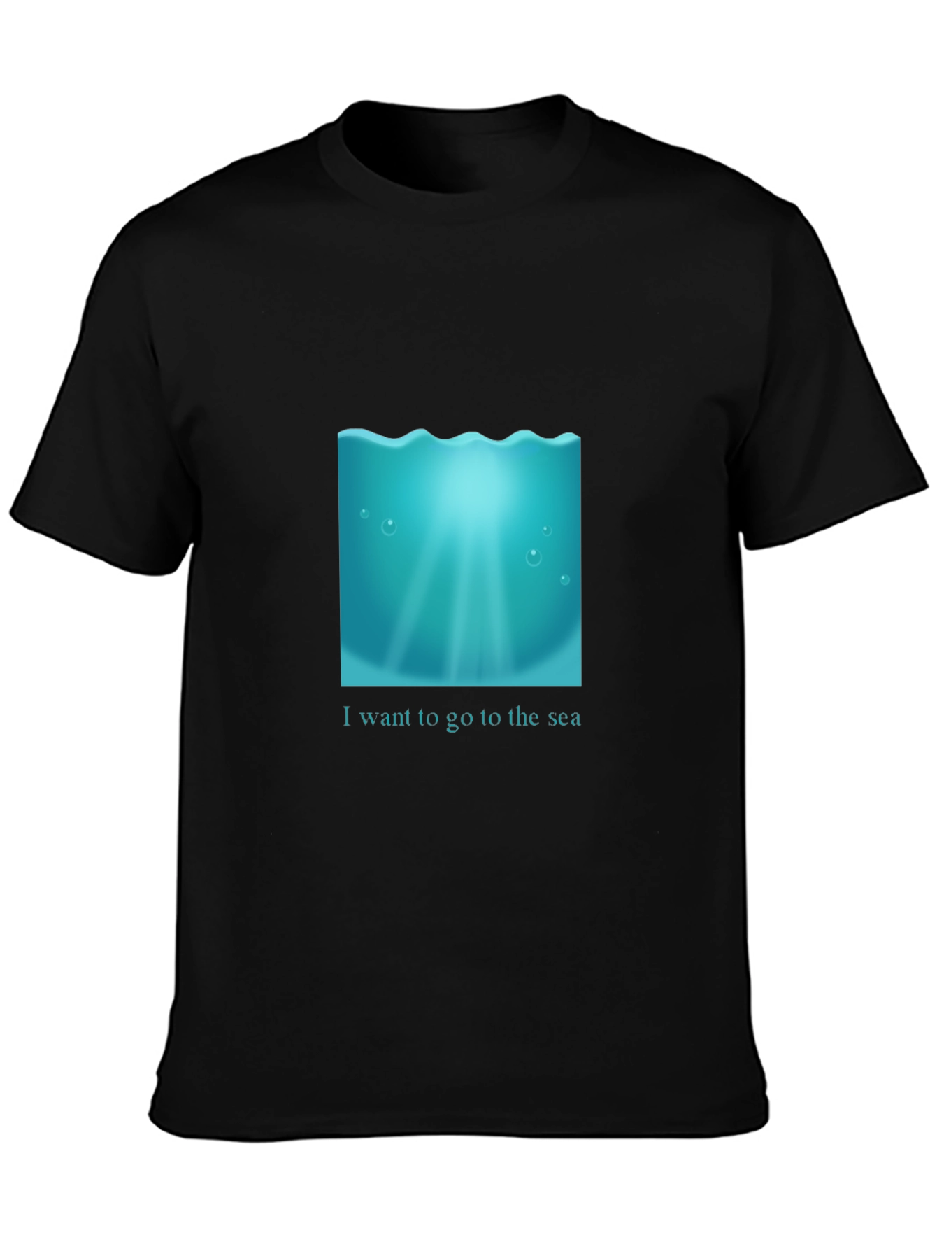 Ocean Dreams Black T-Shirt