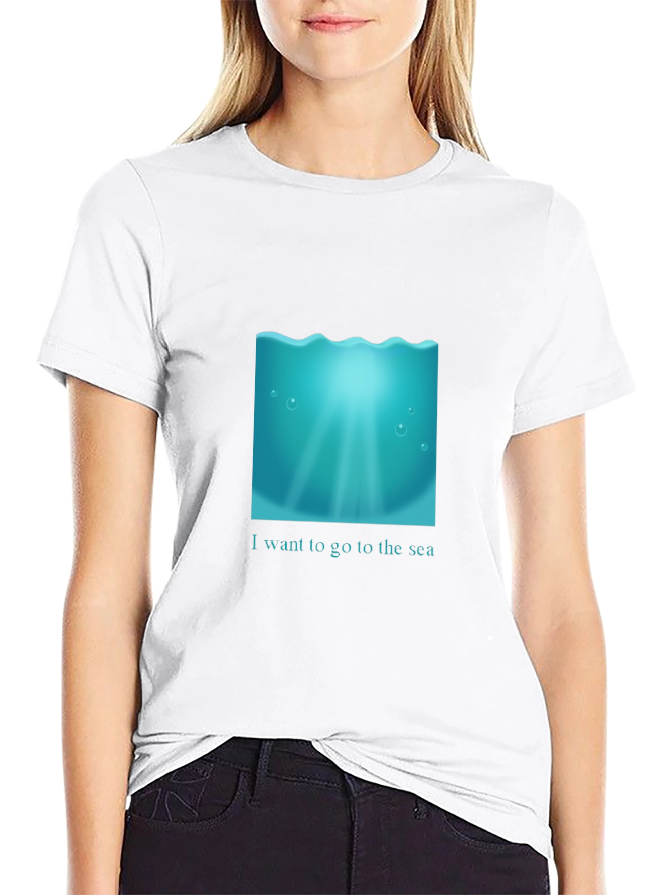 Ocean Dreams Black T-Shirt