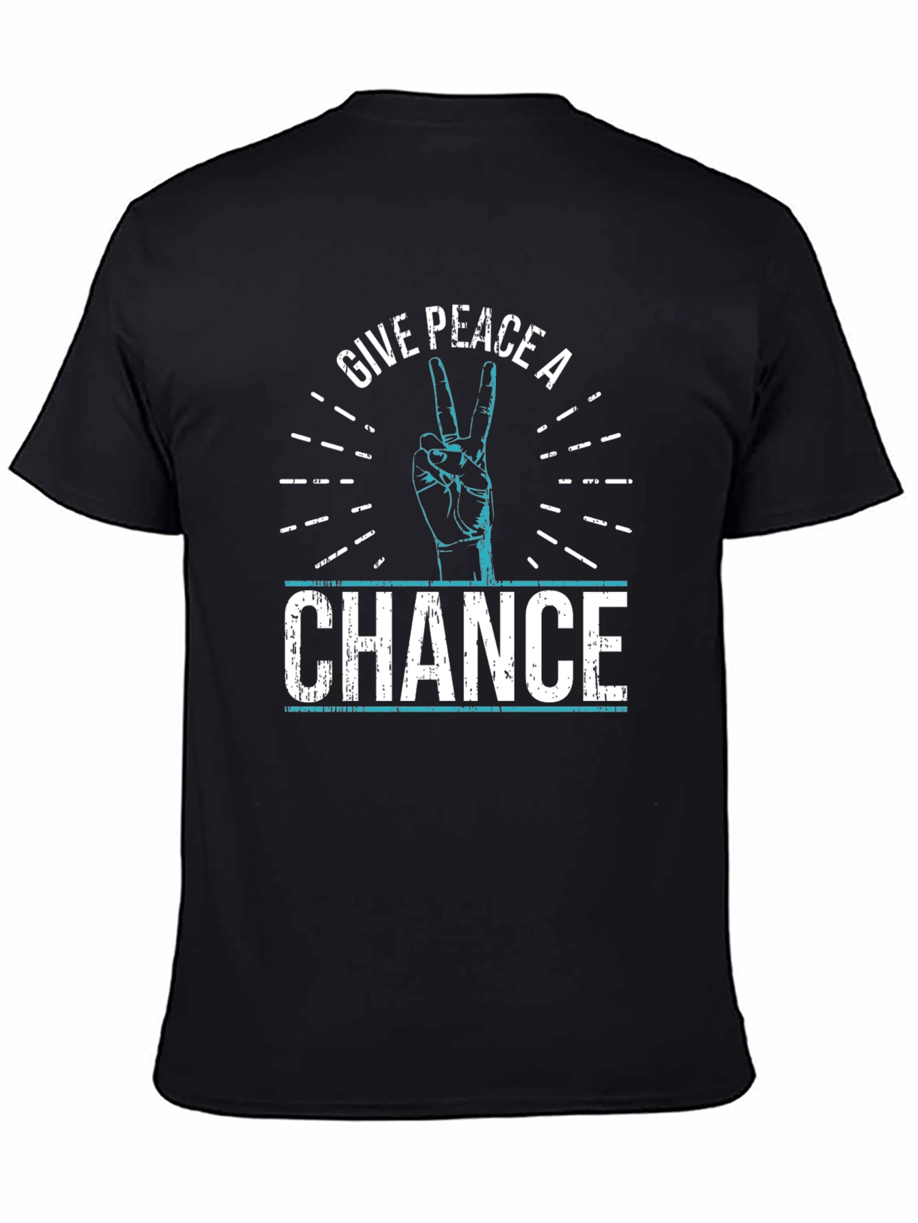 Give Peace A Chance Graphic Tee - Black