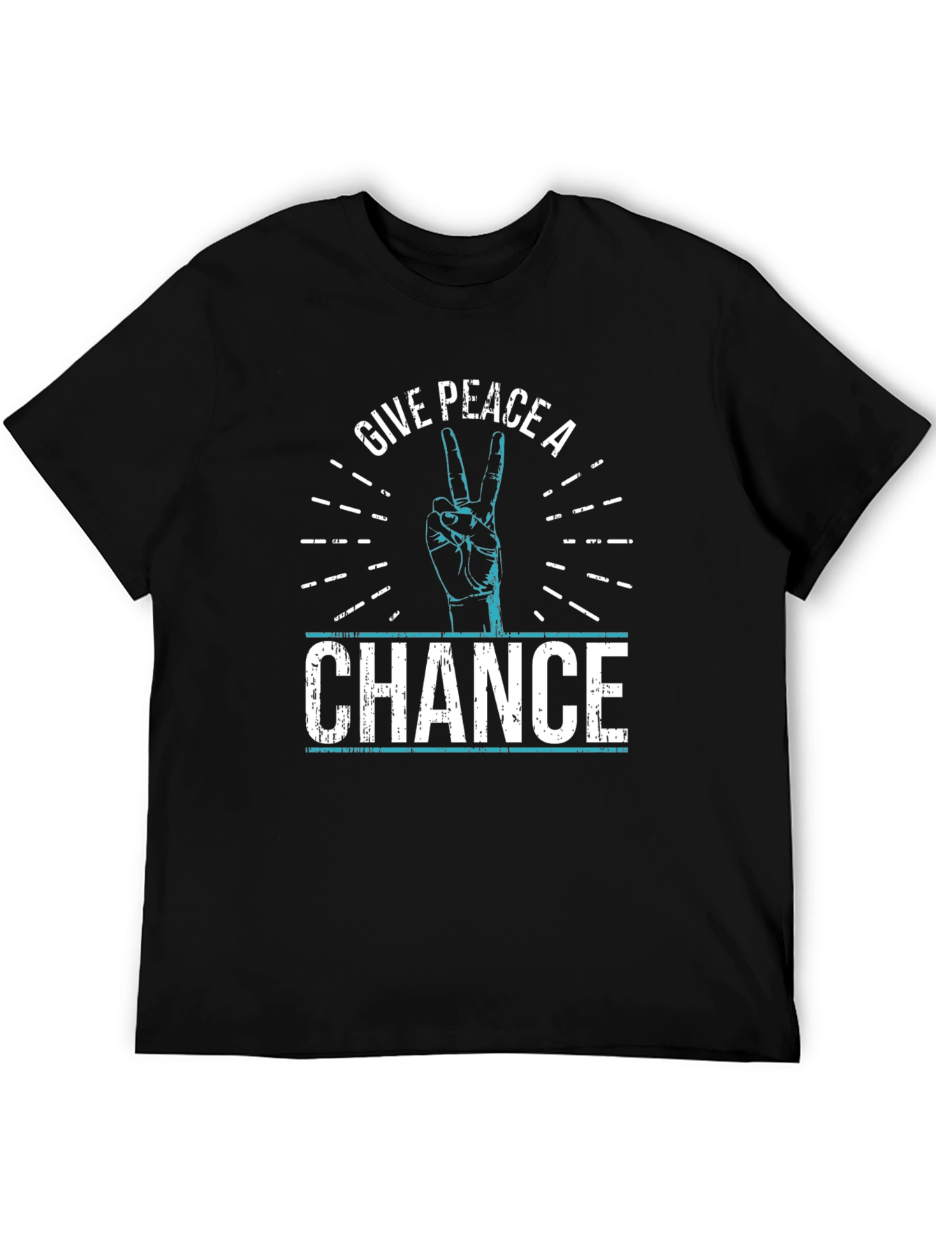 Give Peace A Chance Graphic Tee - Black