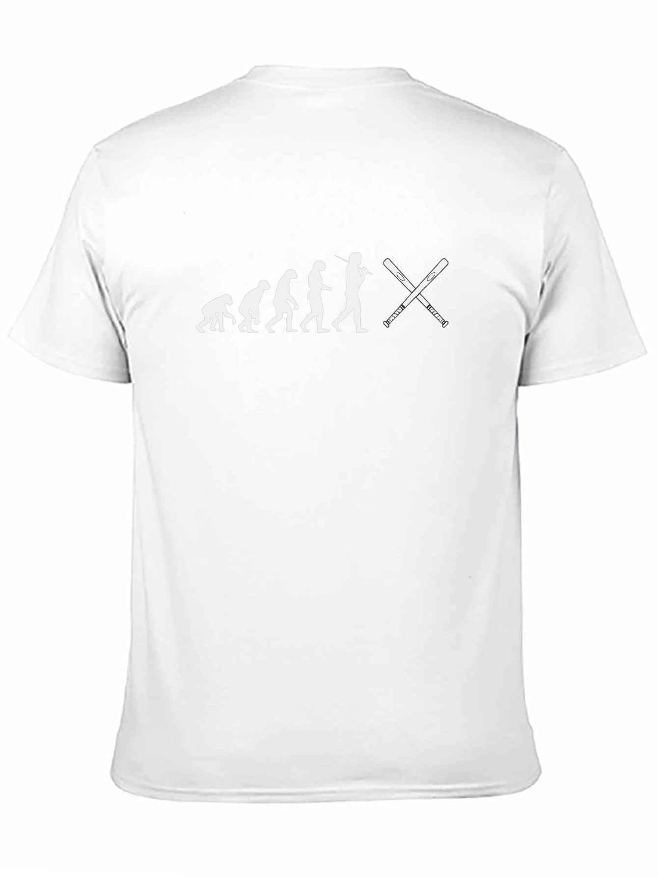 Evolution of Baseball T-Shirt - Black Cotton Tee
