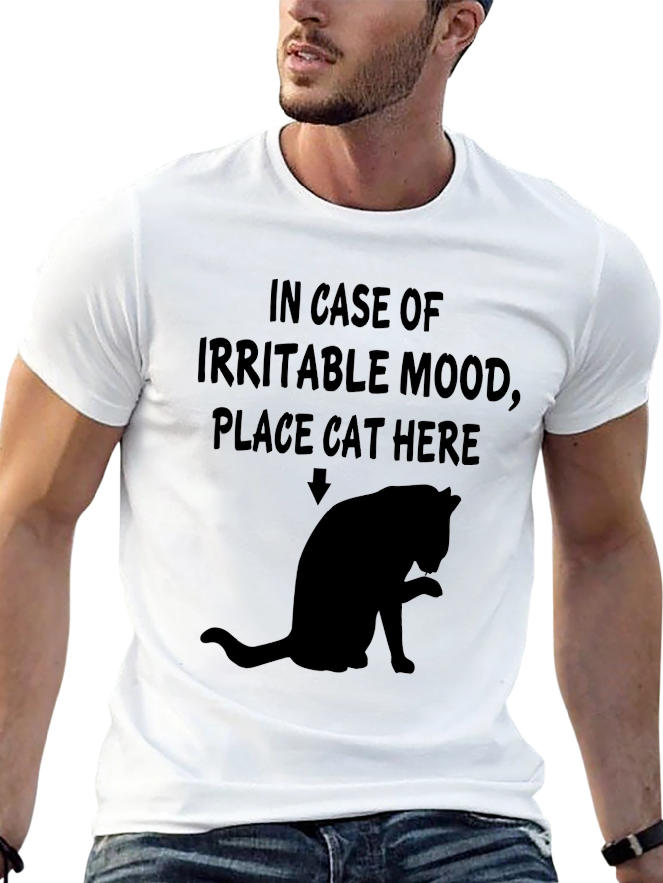 Irritable Mood Cat Graphic Tee