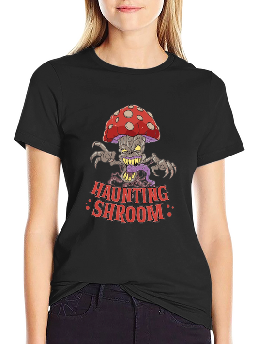 Haunting Shroom Graphic Tee - Horror Mushroom T-Shirt