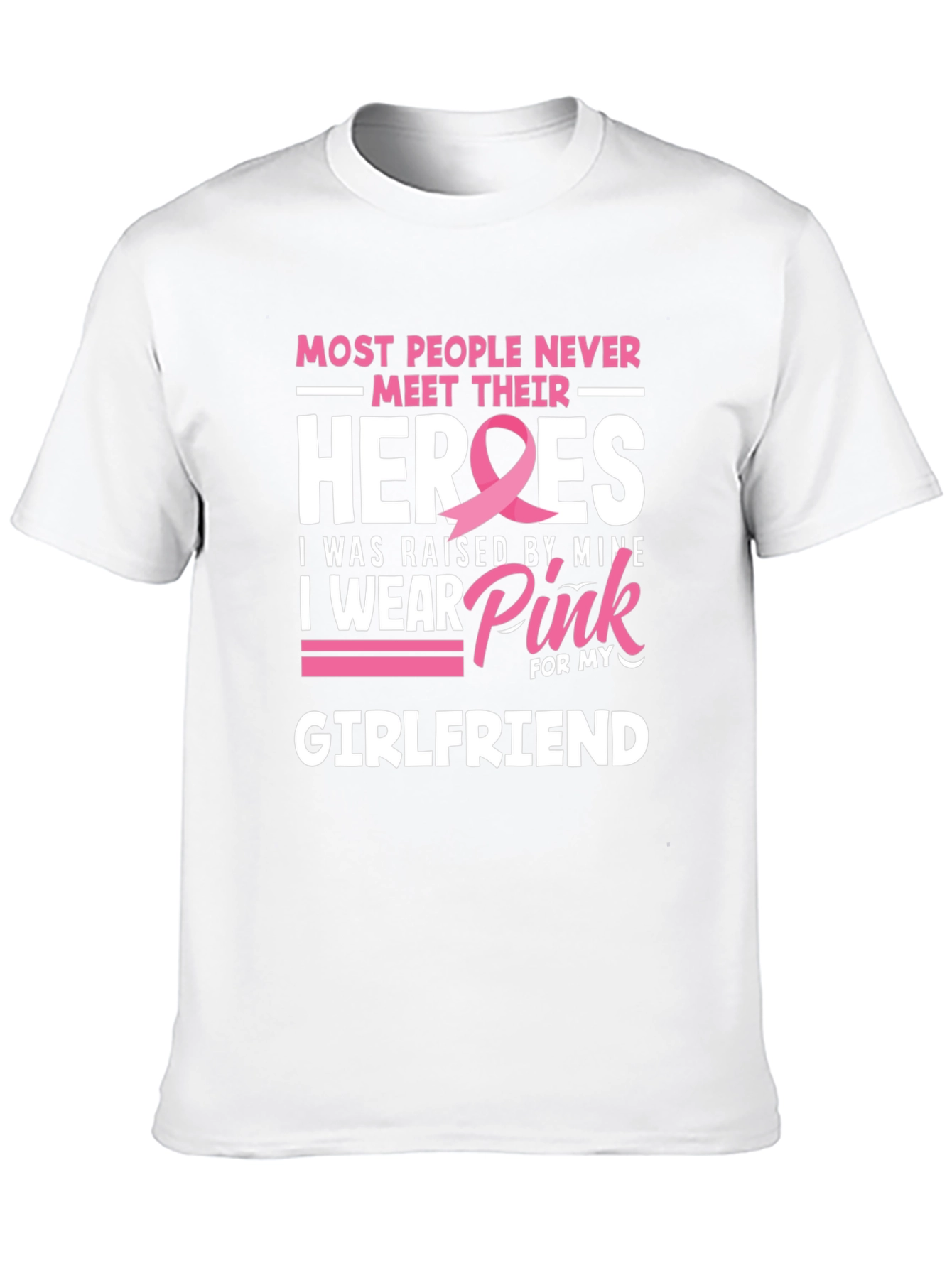 Breast Cancer Awareness Girlfriend T-Shirt
