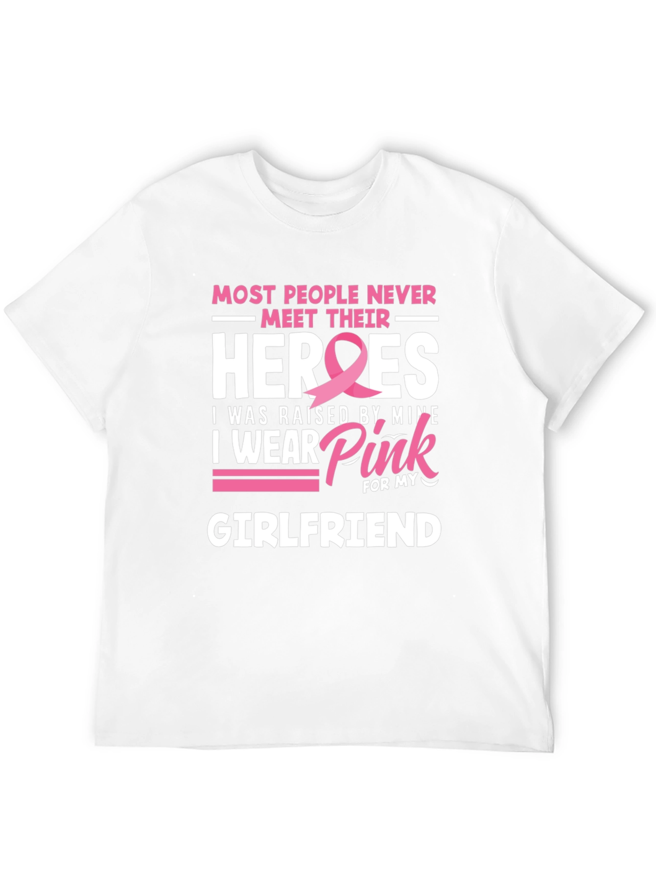 Breast Cancer Awareness Girlfriend T-Shirt