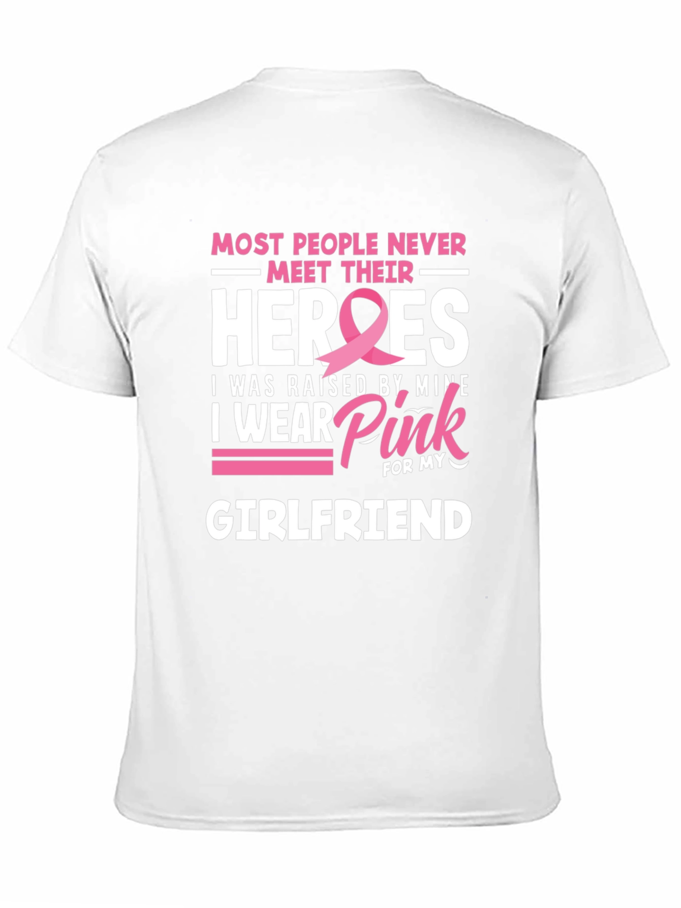 Breast Cancer Awareness Girlfriend T-Shirt