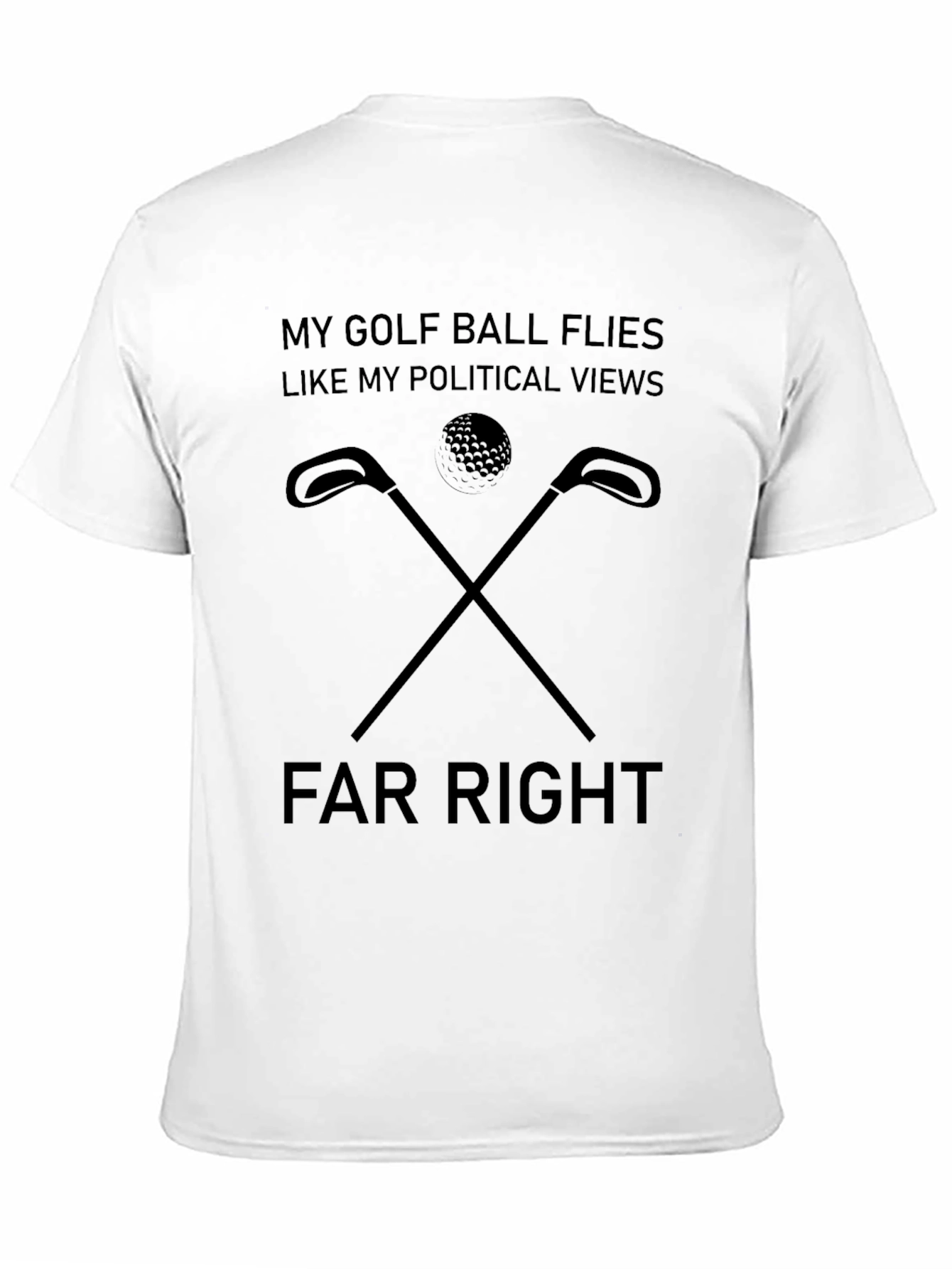 Political Golf Ball Mens Graphic Tee