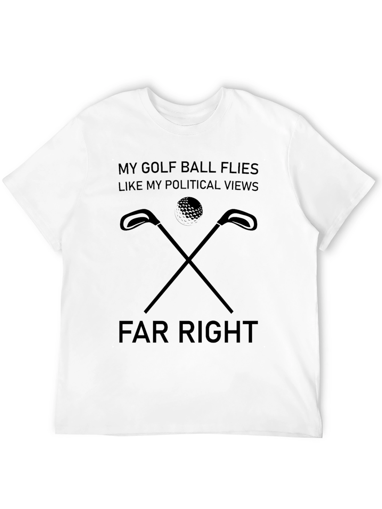 Political Golf Ball Mens Graphic Tee