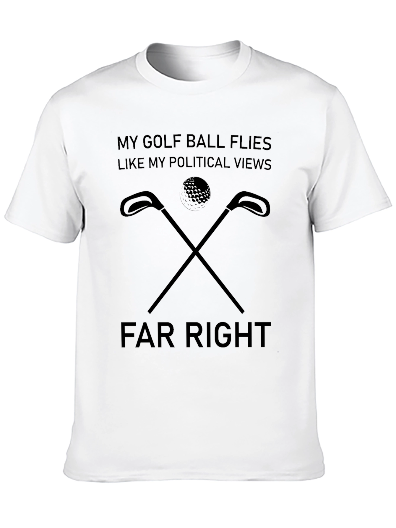 Political Golf Ball Mens Graphic Tee