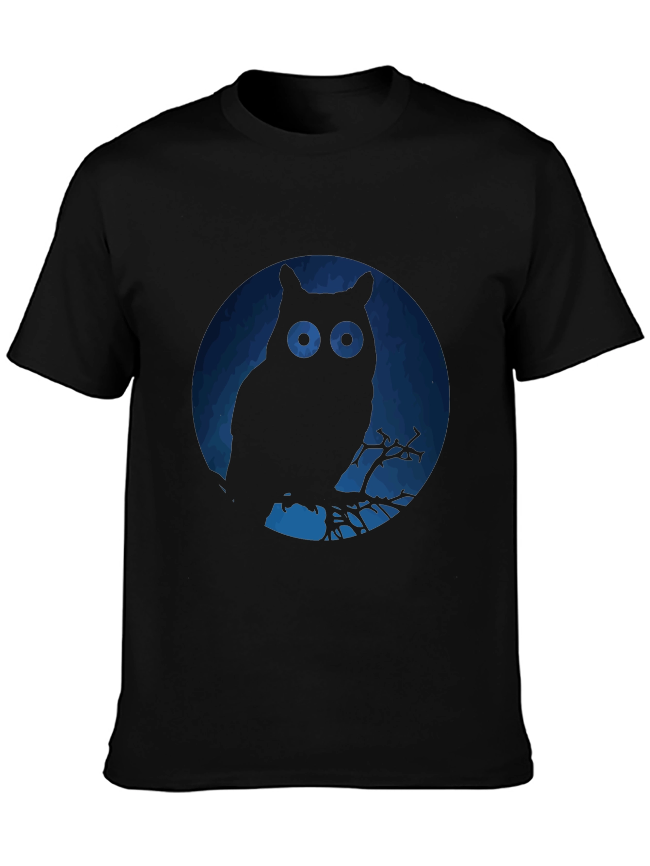 Owl Silhouette Graphic T-Shirt