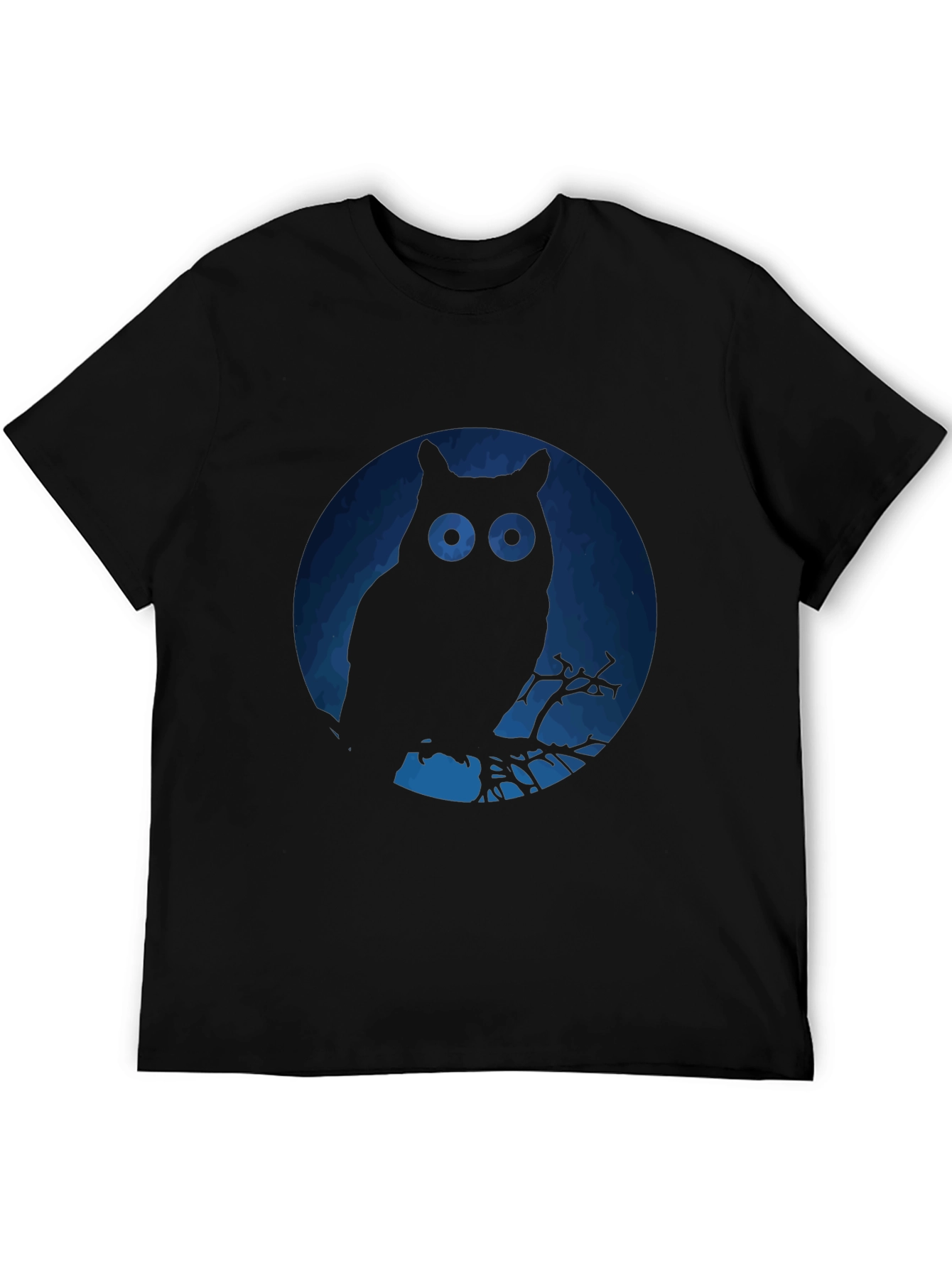 Owl Silhouette Graphic T-Shirt