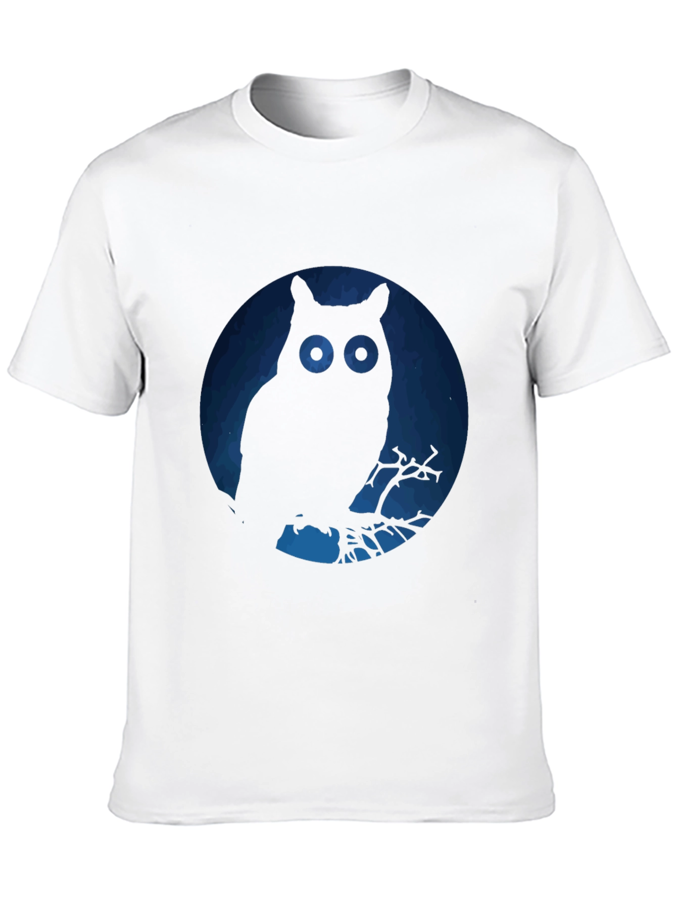 Owl Silhouette Graphic T-Shirt