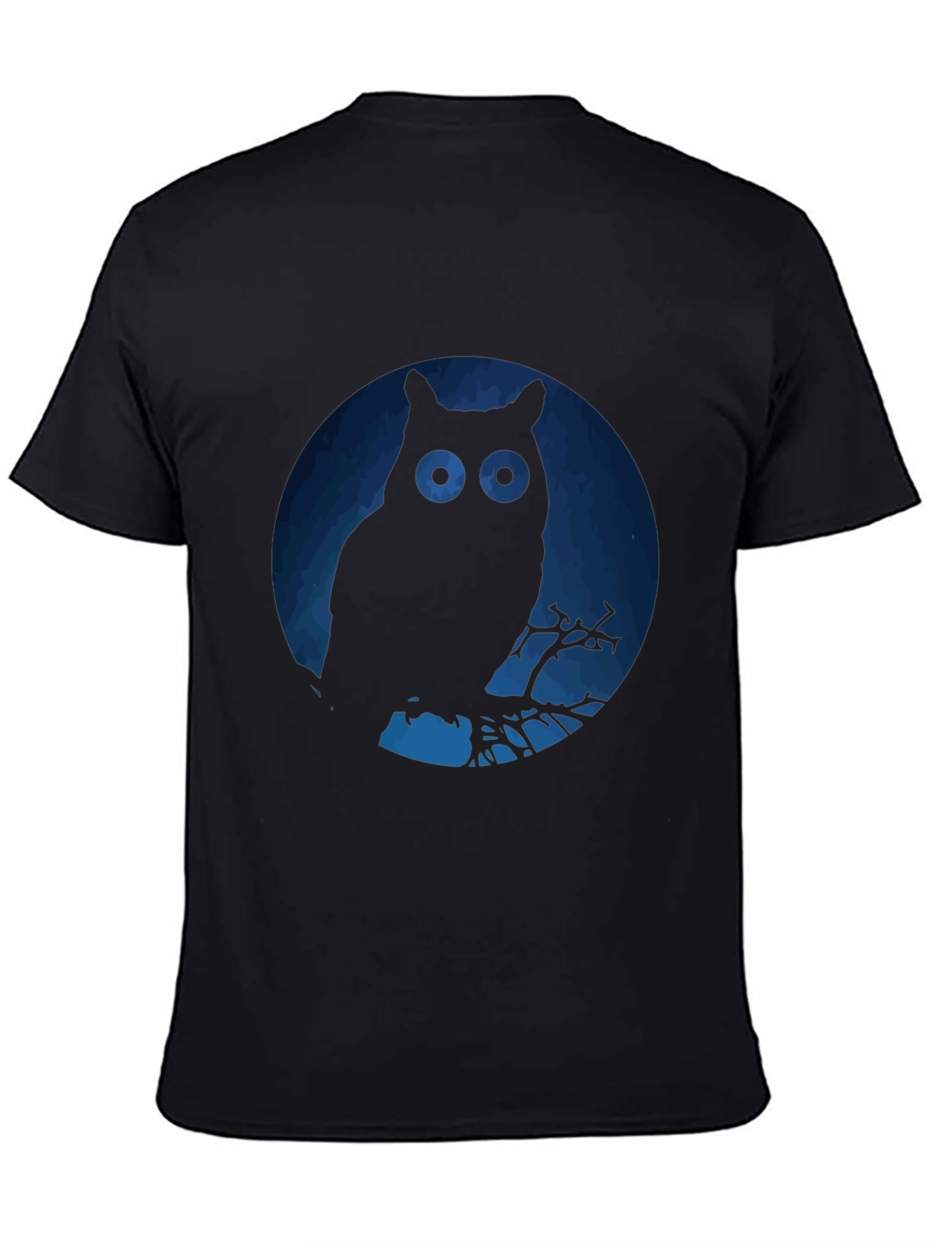 Owl Silhouette Graphic T-Shirt